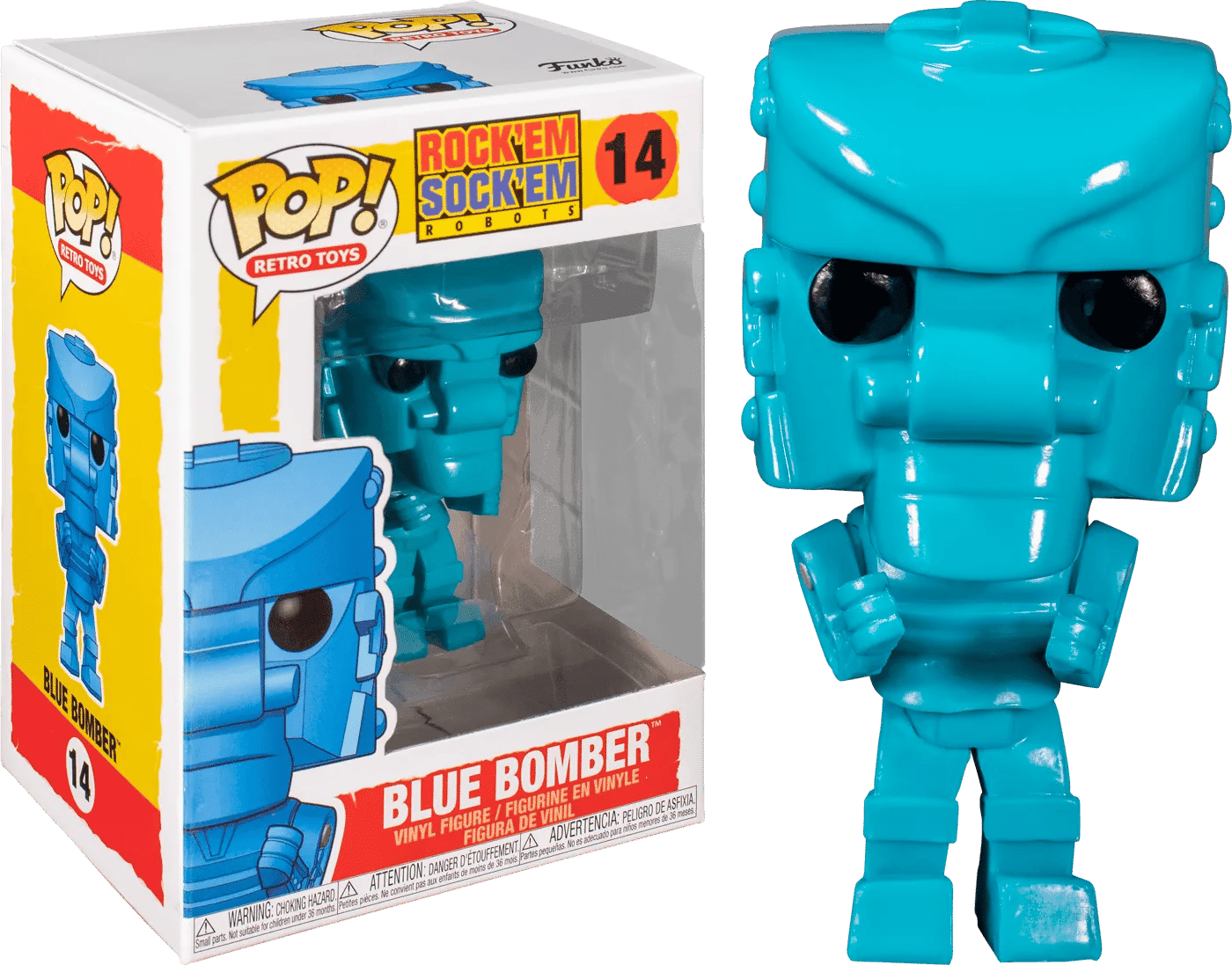Funko Mattel - Rock Em Sock Em Robot Blue Pop! Vinyl