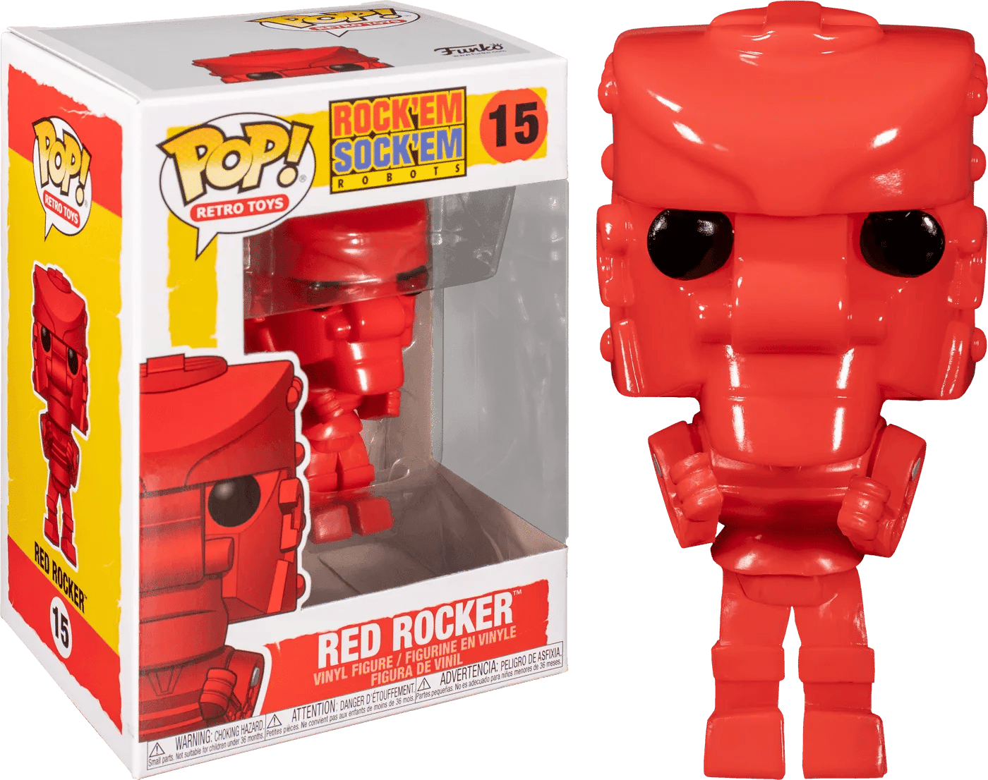 Funko Mattel - Rock Em Sock Em Robot Red Pop! Vinyl