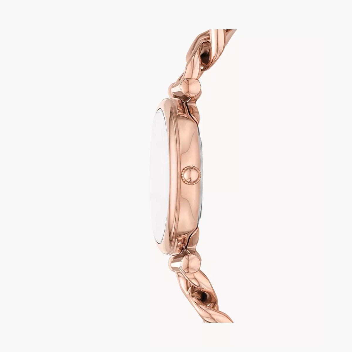 Fossil Women's Carlie Three - Hand Rose Gold - Tone Stainless Steel Watch and Bracelet Set