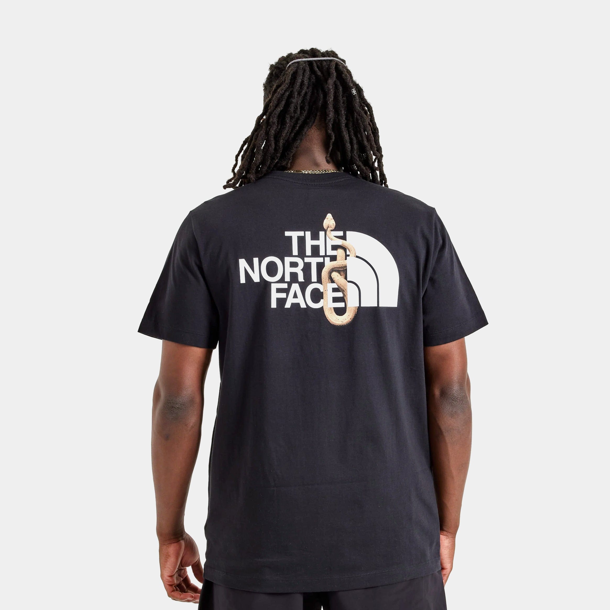 THE NORTH FACE Lunar New Year Snake Mens Short Sleeve Shirt (Black/White)