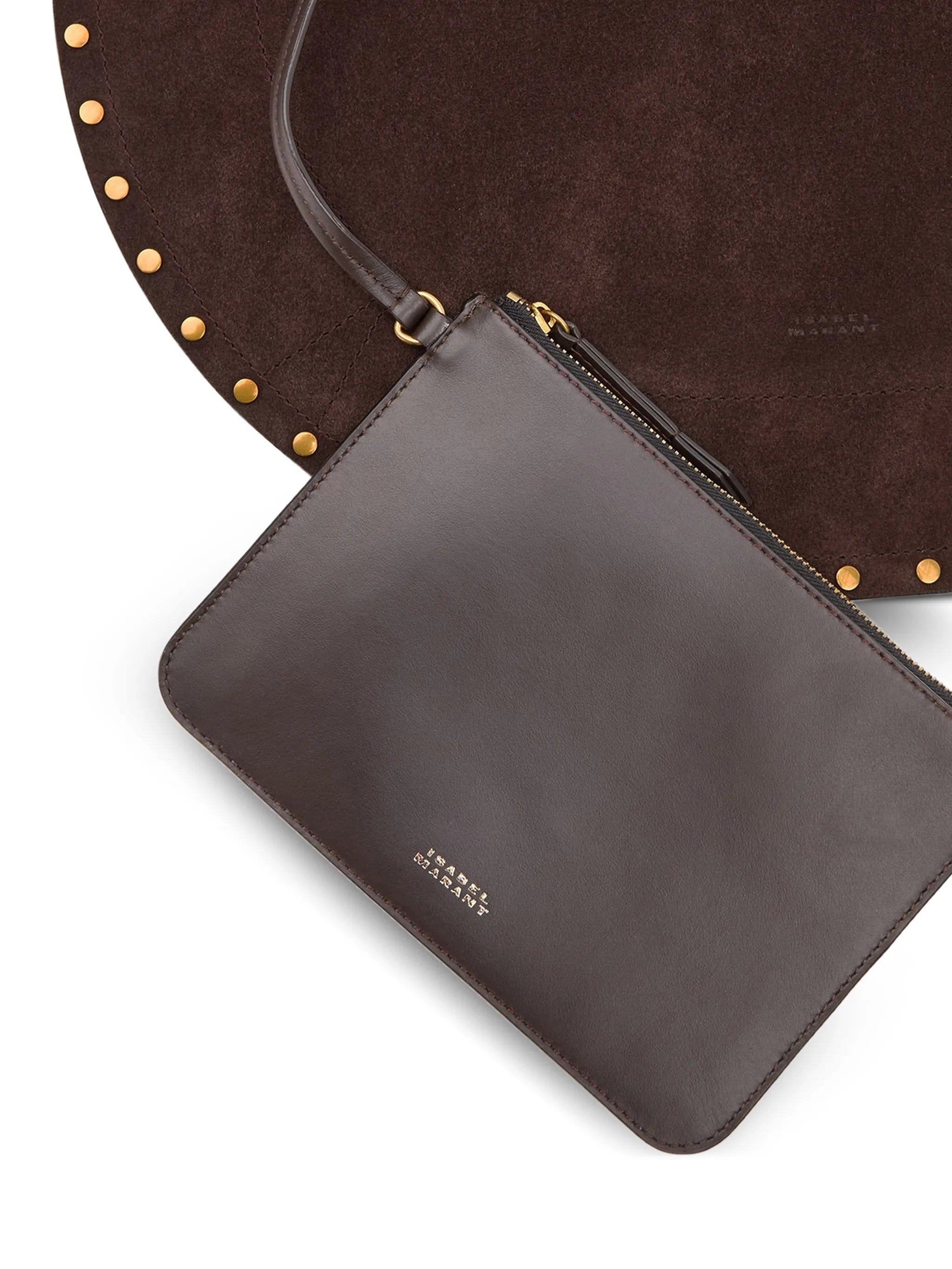 Isabel Marant stud - embellished suede shoulder bag