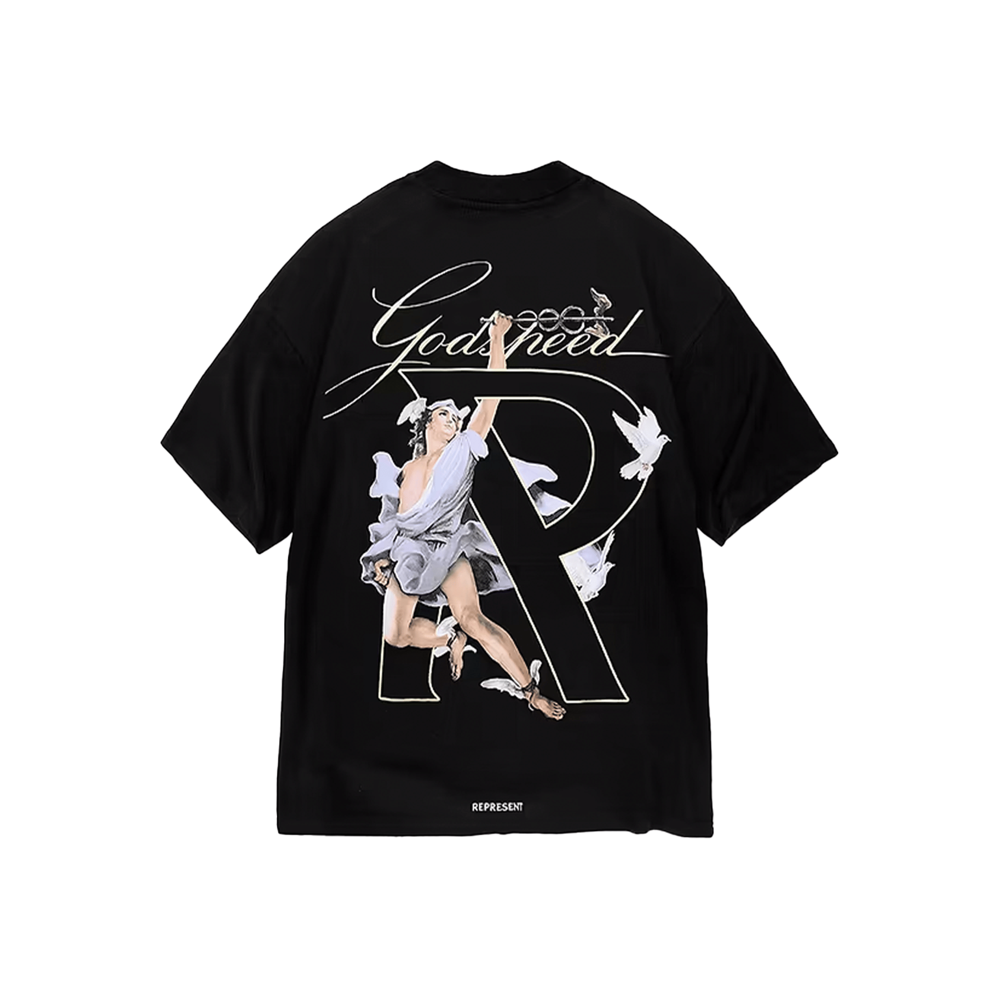 Represent Hermes T-Shirt Jet Black (FW24)