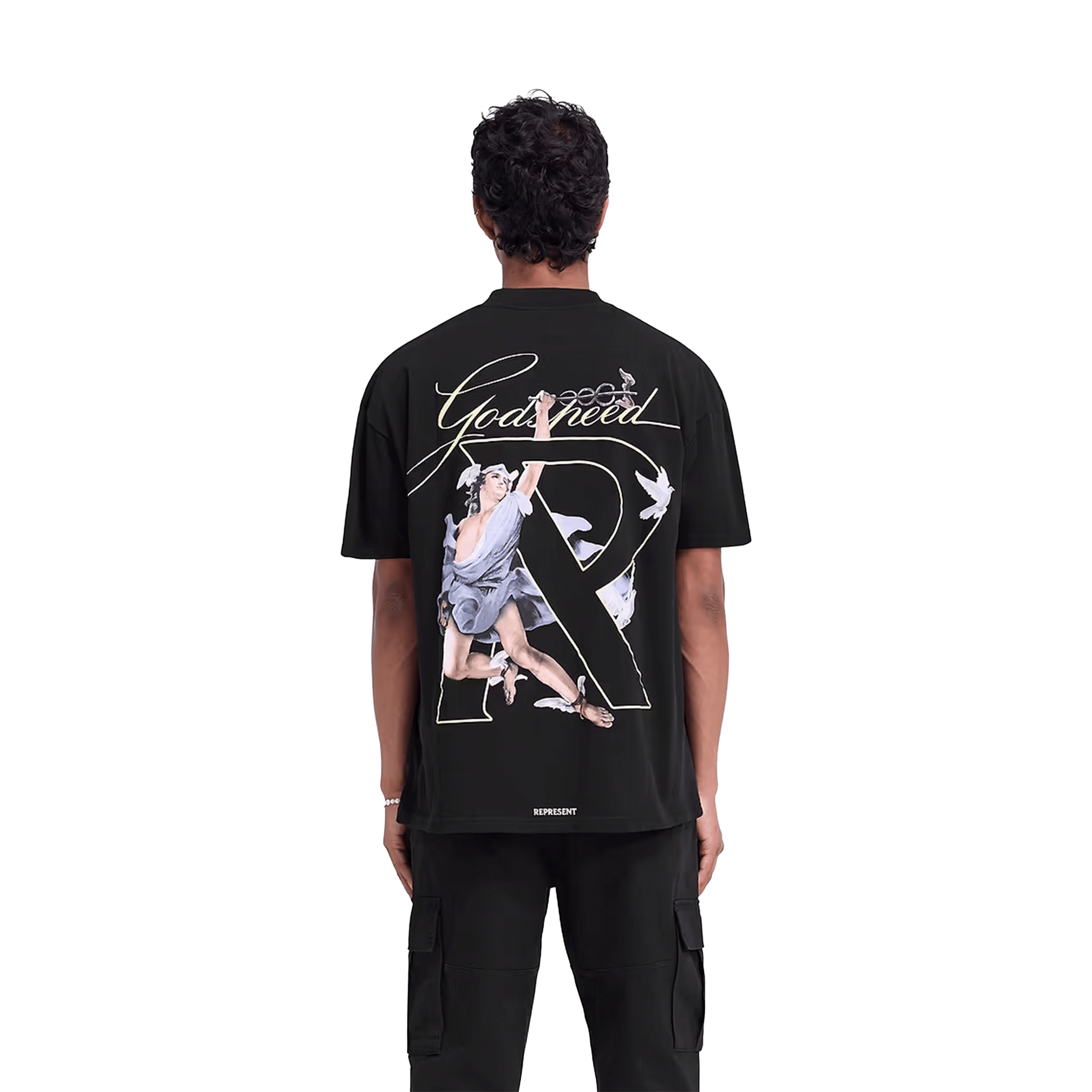 Represent Hermes T-Shirt Jet Black (FW24)