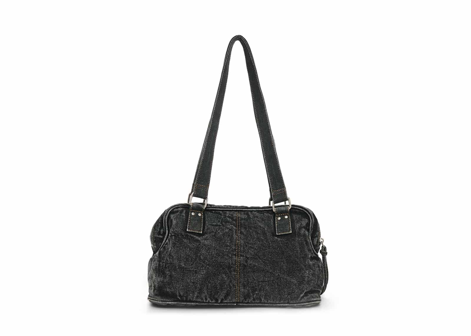 Matin Kim Matin Dust Denim One Pocket Shoulder Bag Black BG028