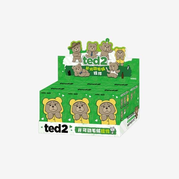 POP MART Ted2 Teddy Bear Action Plush Pendant Keychain Blind Box AUTHENTIC