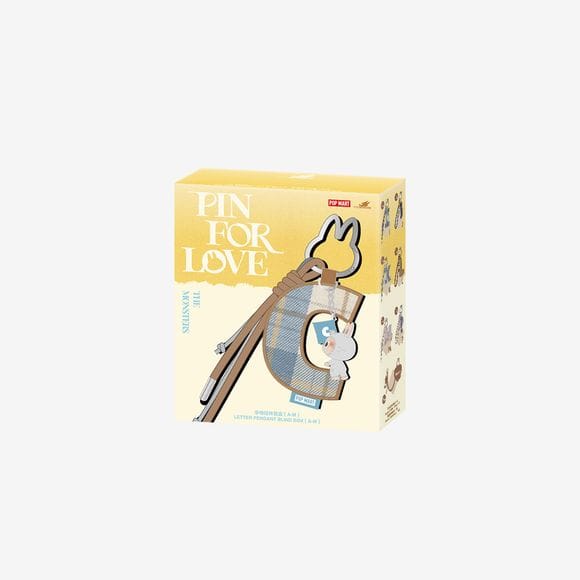 POP MART V4 The Monsters Pin for Love Series - Letter Pendant Blind Box (A - M)