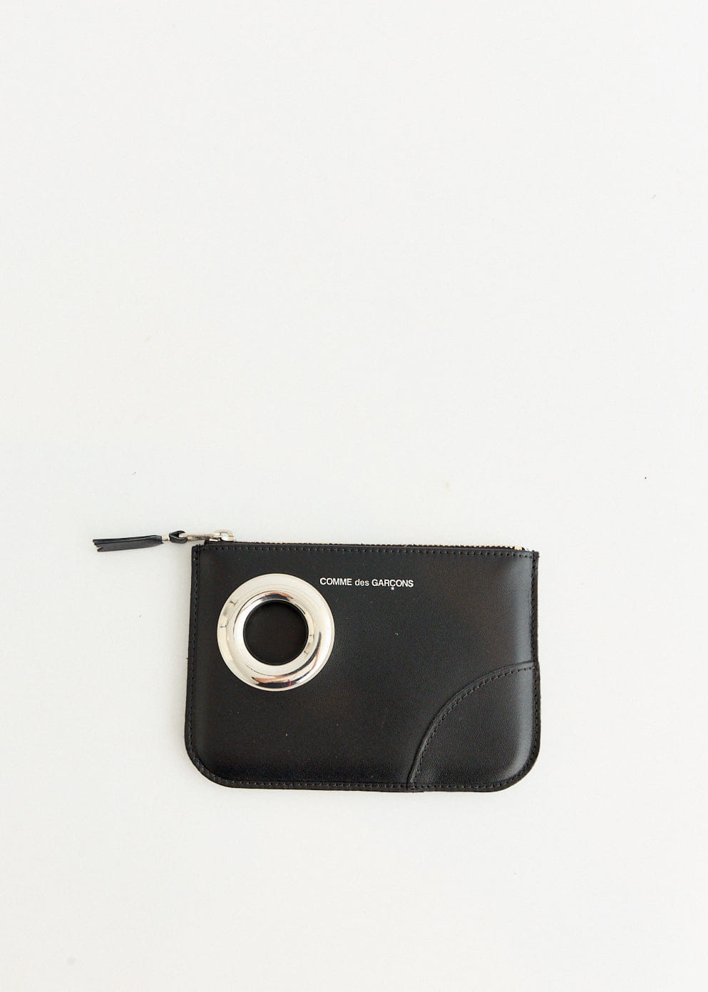 Comme Des Garcons Silver Eyelet Wallet
