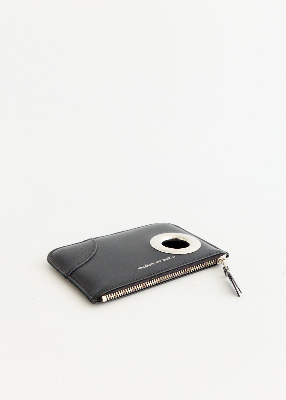 Comme Des Garcons Silver Eyelet Wallet