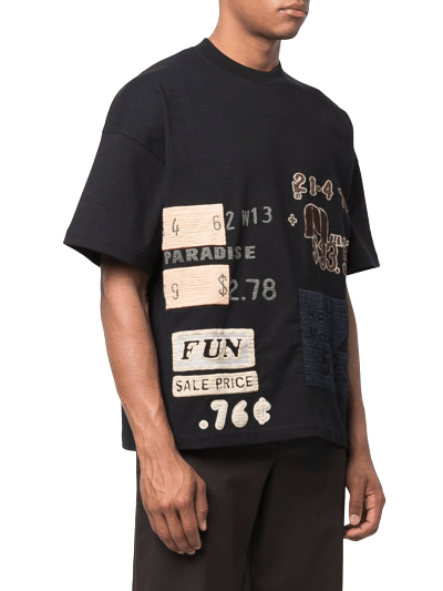 Jil Sander Graphic - Patch Cotton T - shirt Black