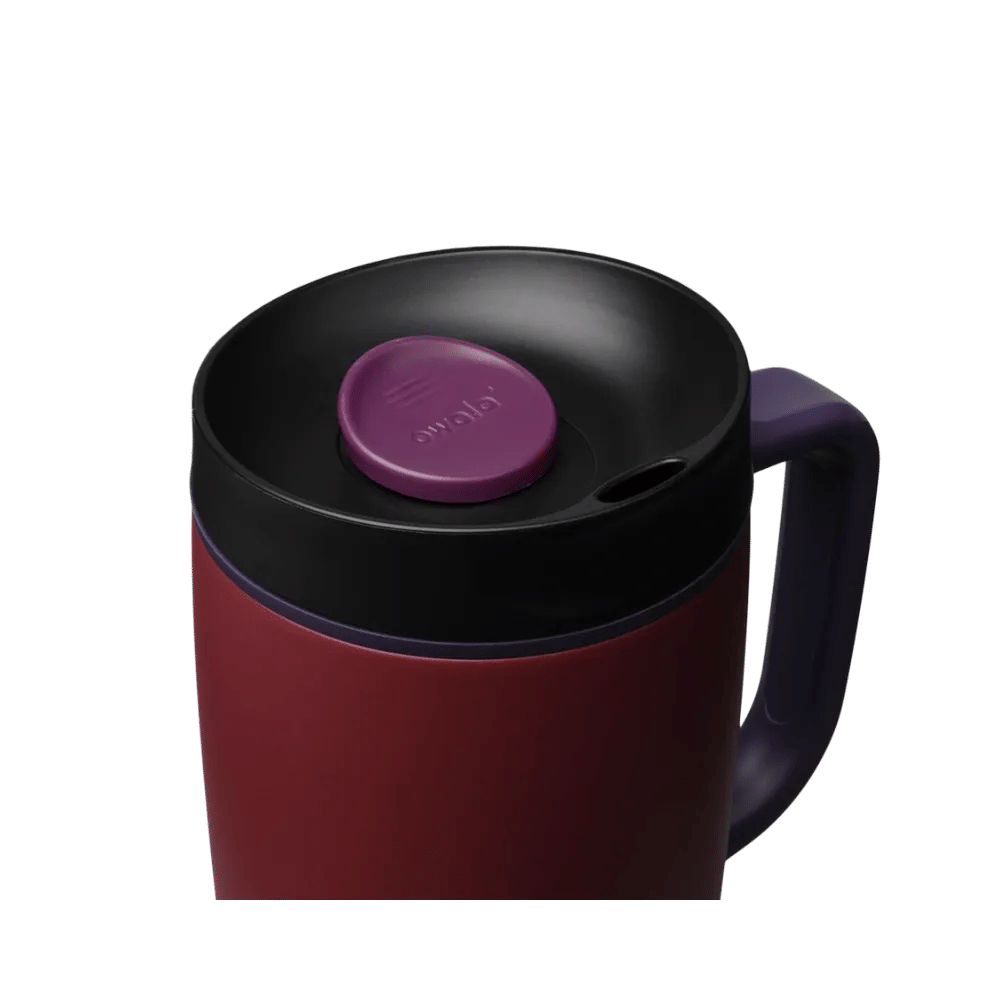 Owala Smoothsip - Slider - With - Handle 12 oz Burgundy Bay