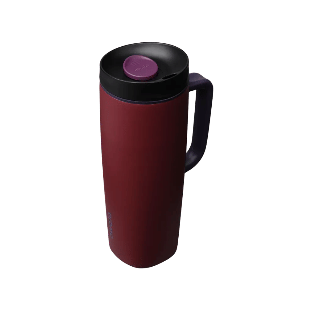 Owala Smoothsip - Slider - With - Handle 24 oz Burgundy Bay