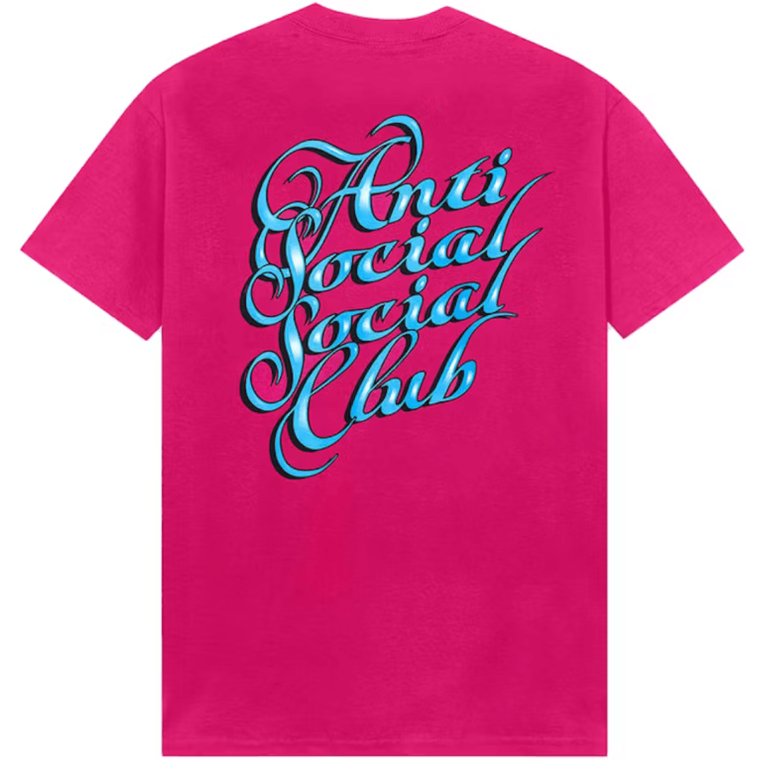 ASSC Anti Social Social Club Eyelash T-Shirt Pink