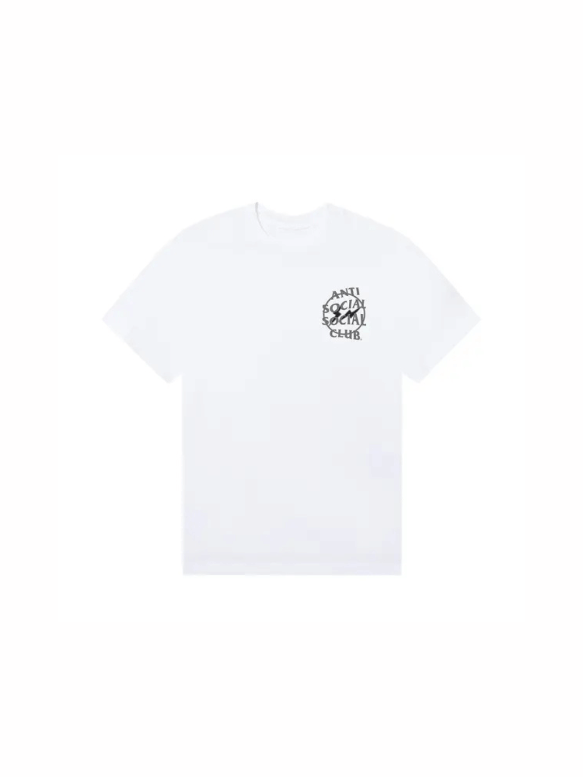 ASSC Anti Social Social Club x Fragment Design Half Tone Logo T-Shirt White and Grey