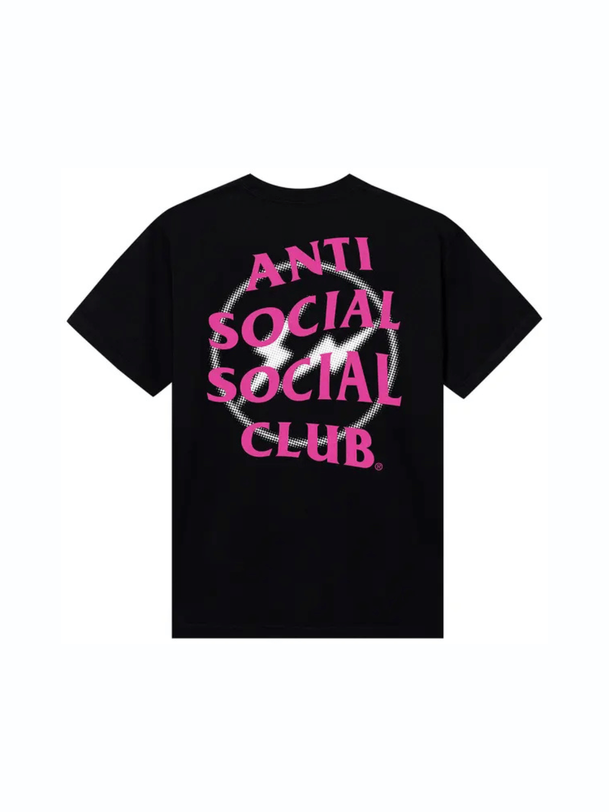 ASSC Anti Social Social Club x Fragment Half Tone T-Shirt Black and Pink
