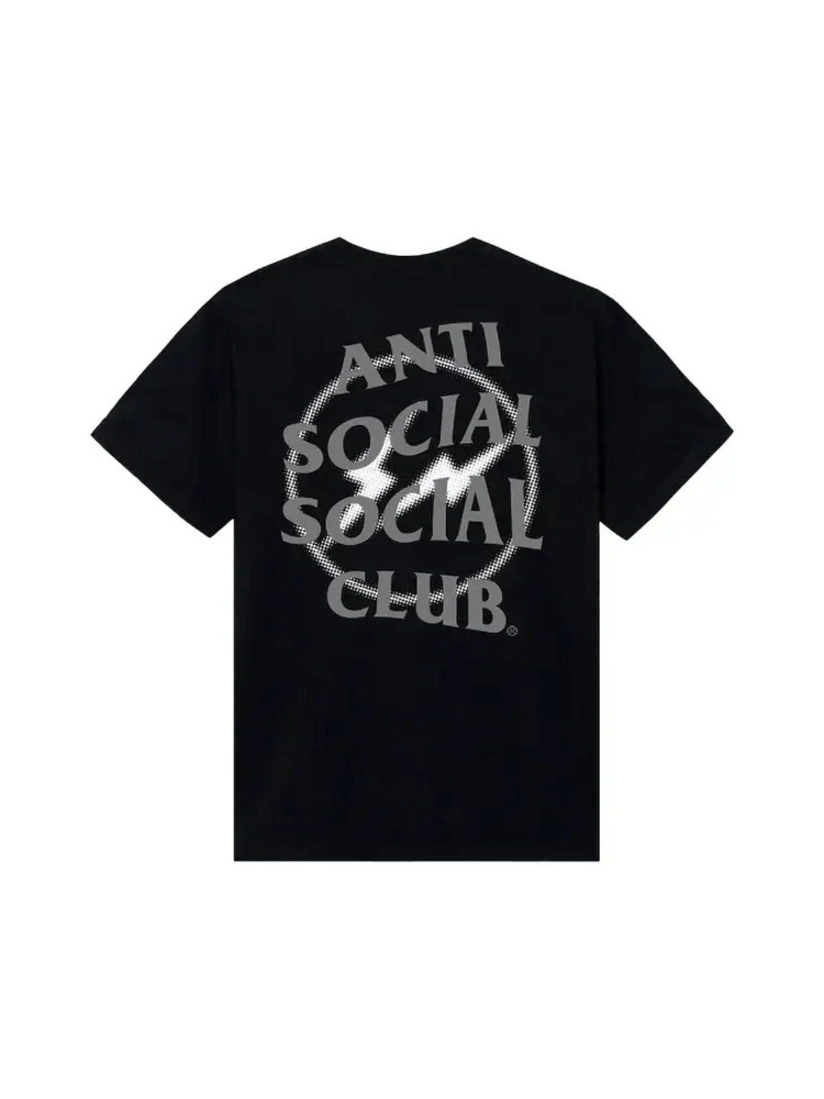ASSC Anti Social Social Club x Fragment Design Half Tone Logo T-Shirt Black and Grey