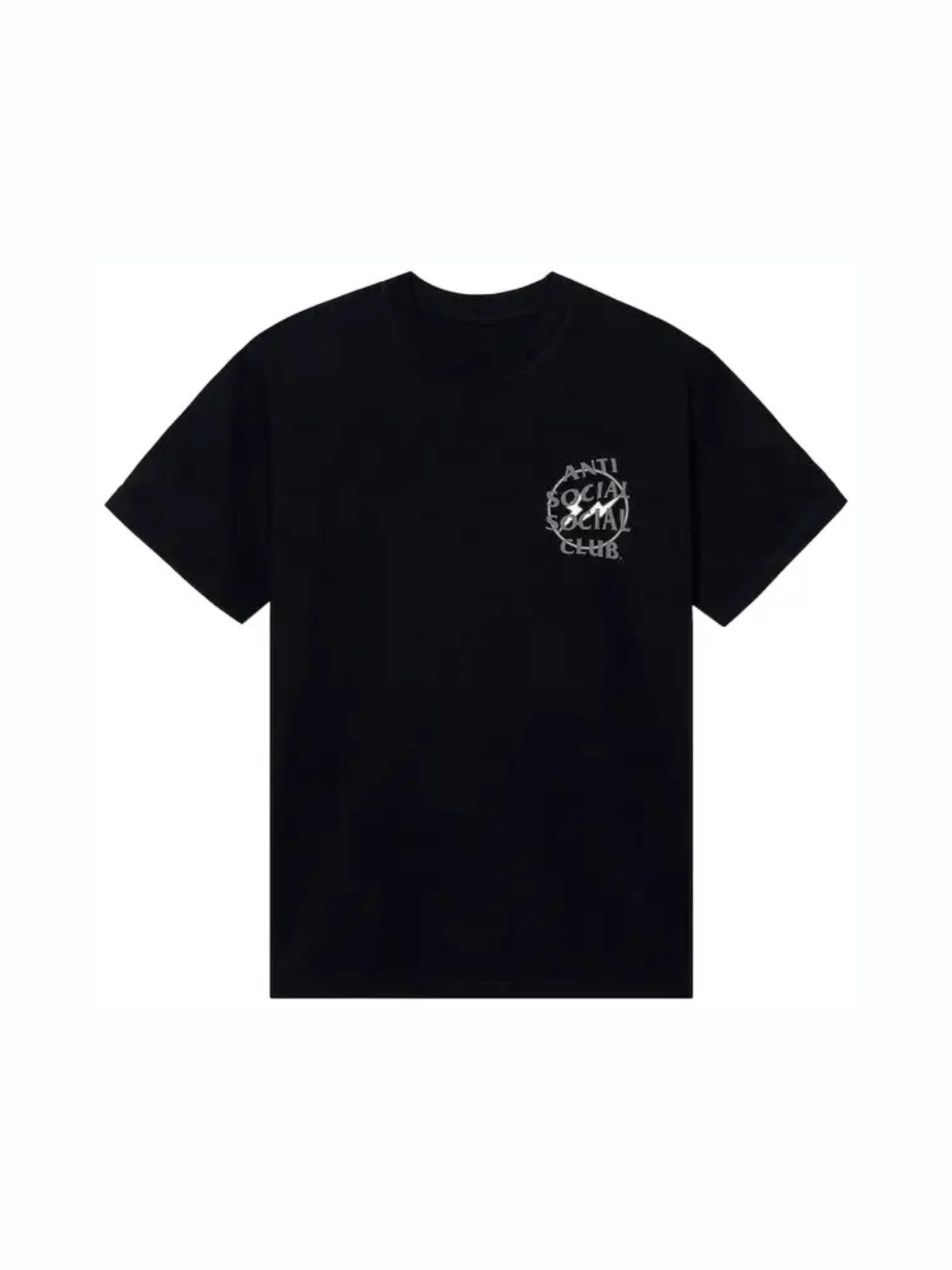 ASSC Anti Social Social Club x Fragment Design Half Tone Logo T-Shirt Black and Grey