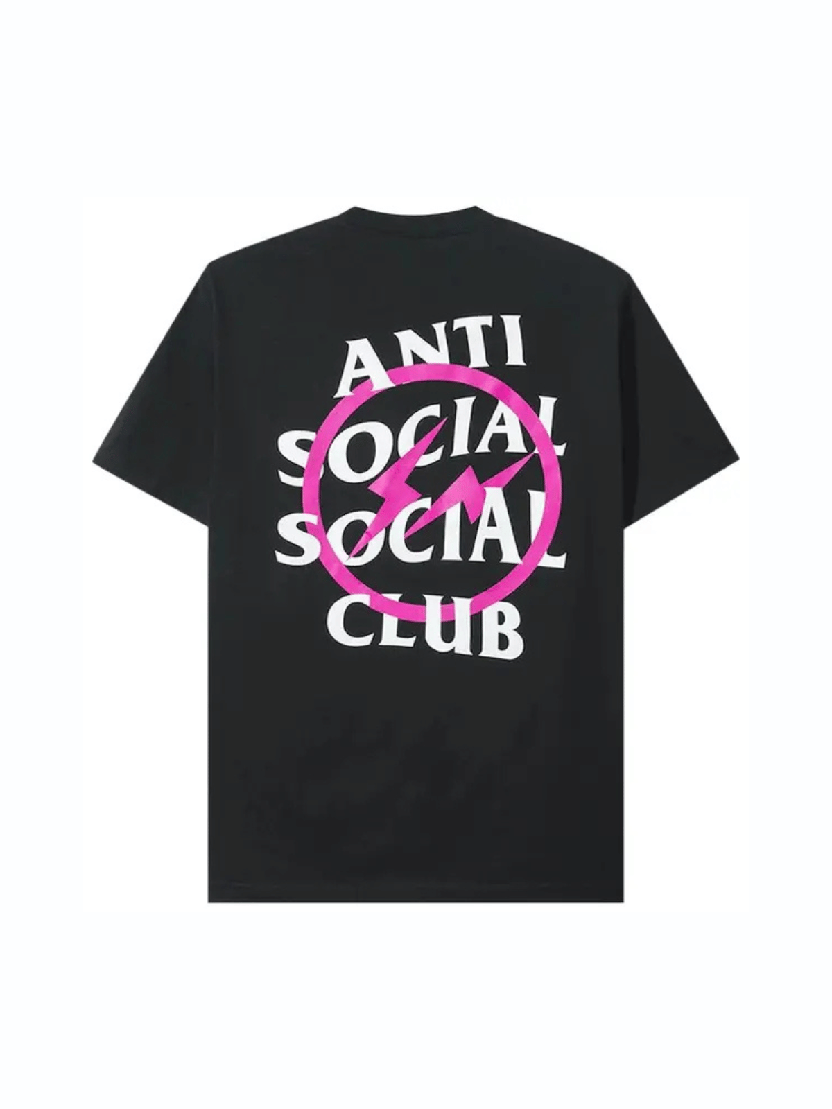 ASSC Anti Social Social Club x Fragment Bolt T-Shirt Black and Pink