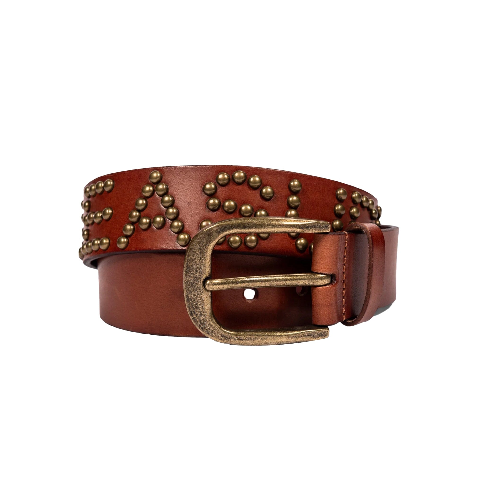 Pleasures STUDDED BELT (Brown)