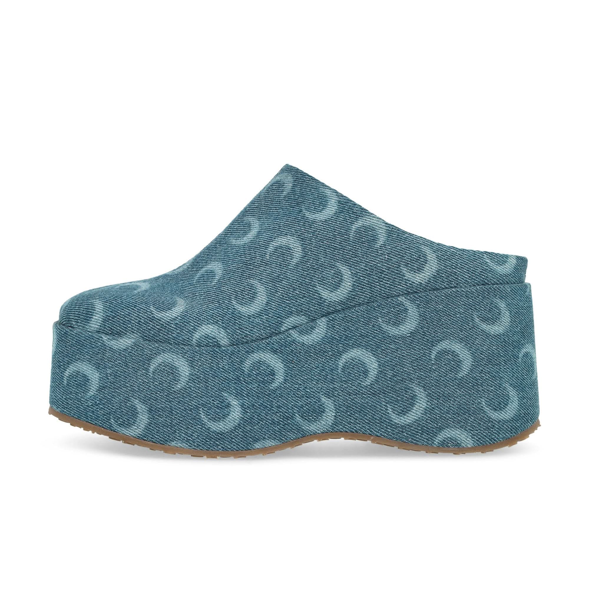 Marine Serre Moon Laser Denim MS Clog
