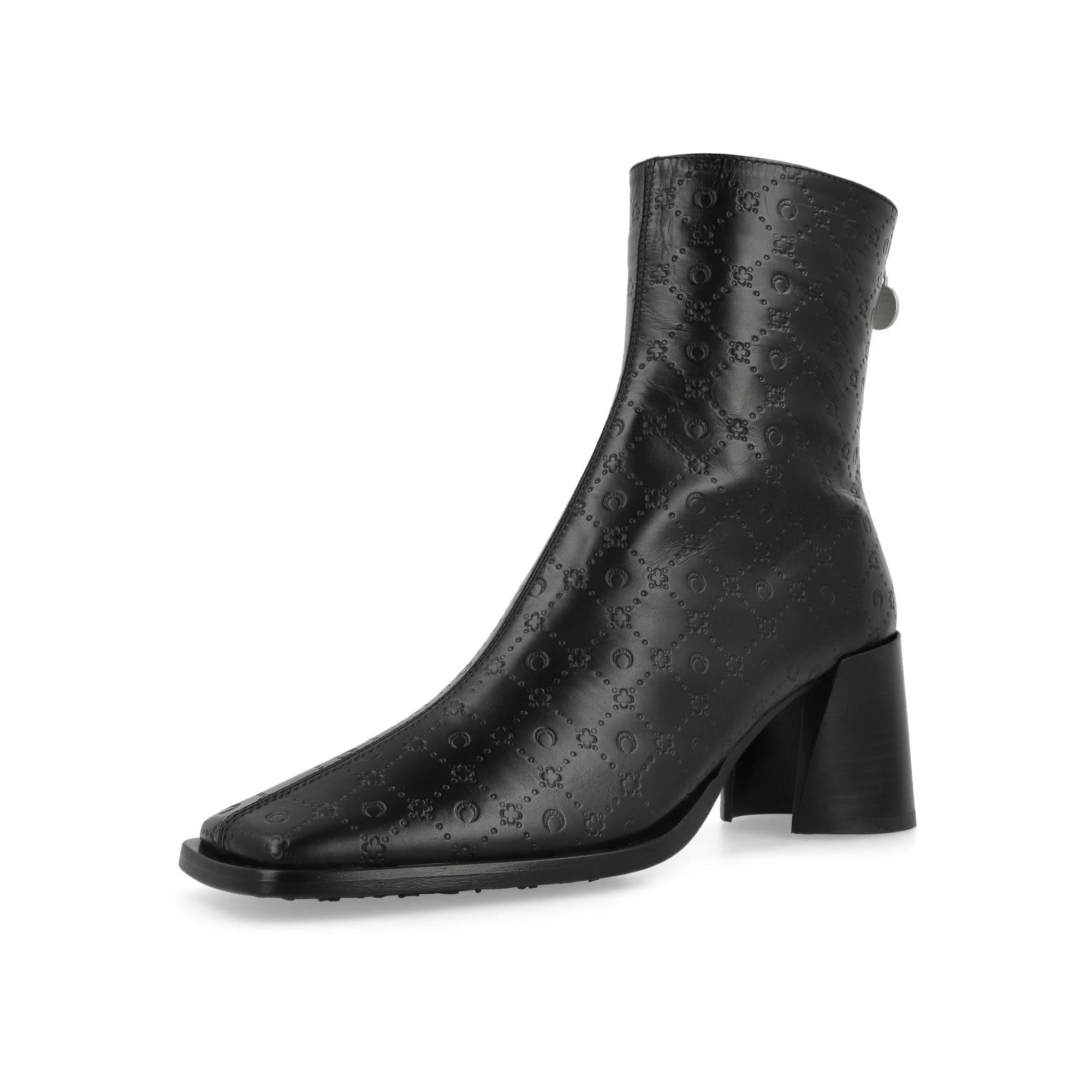 Marine Serre Embossed Leather MS Boots