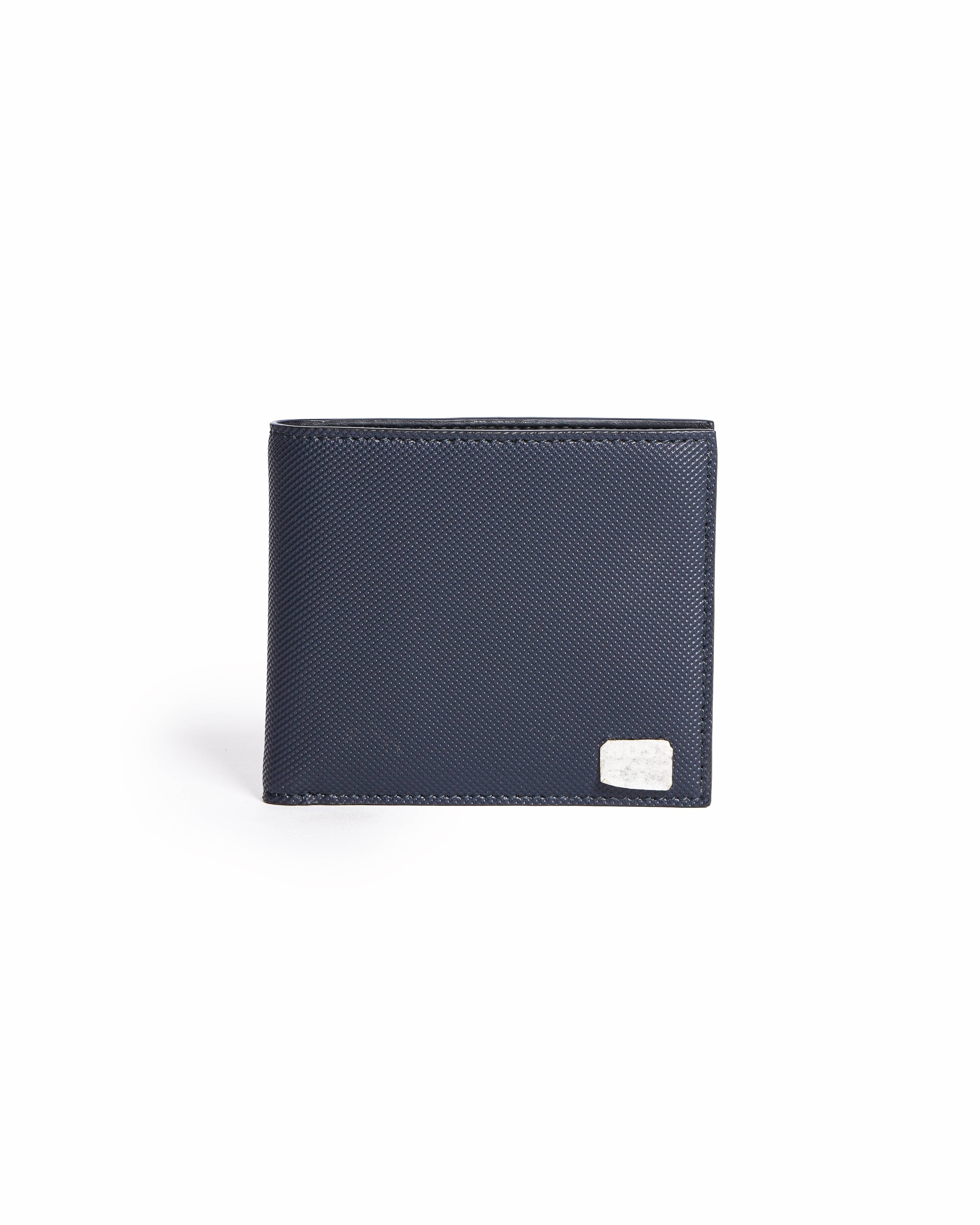 Hugo Boss Boss Dark Navy Blue Textured Leather Men's Wallet