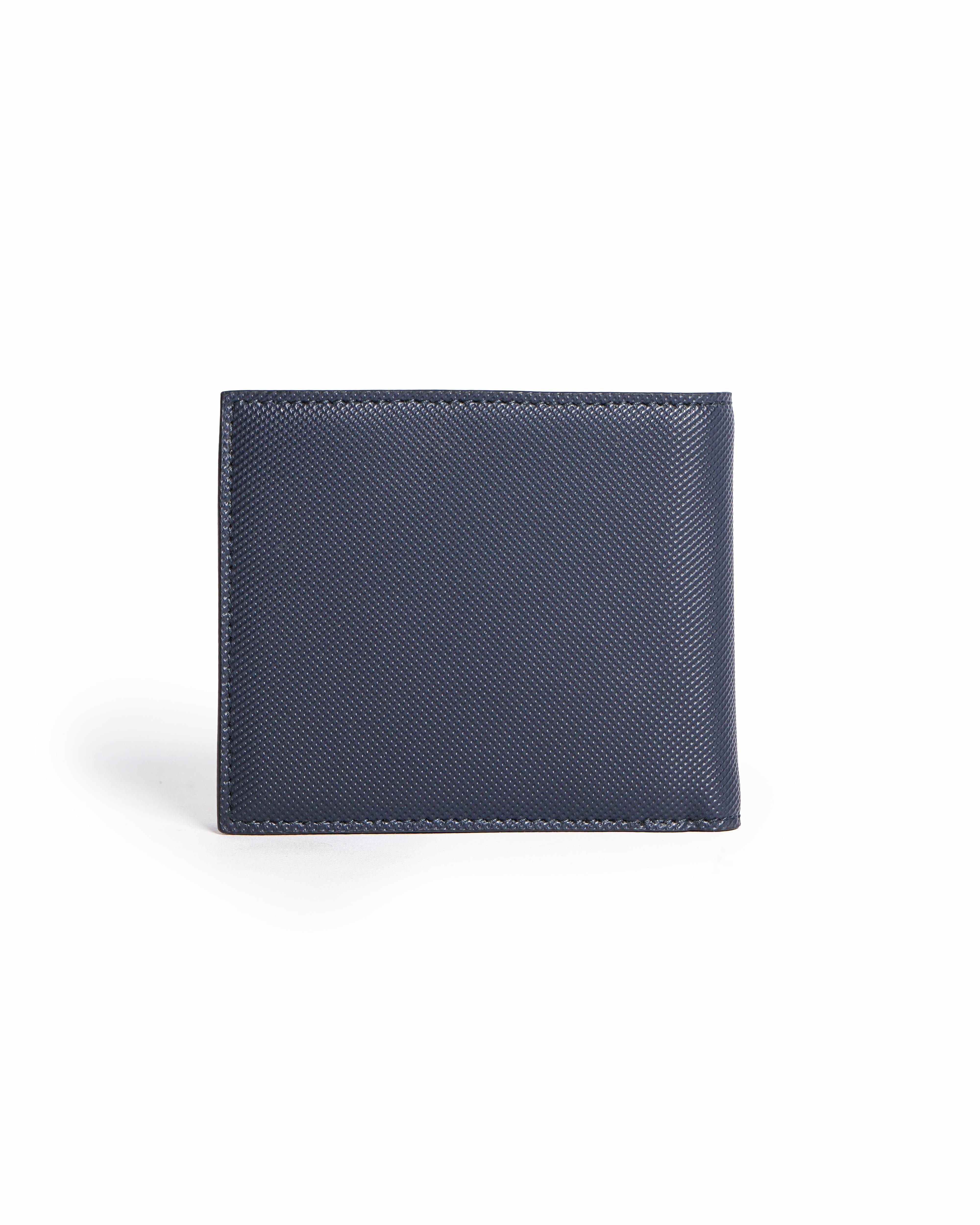 Hugo Boss Boss Dark Navy Blue Textured Leather Men's Wallet