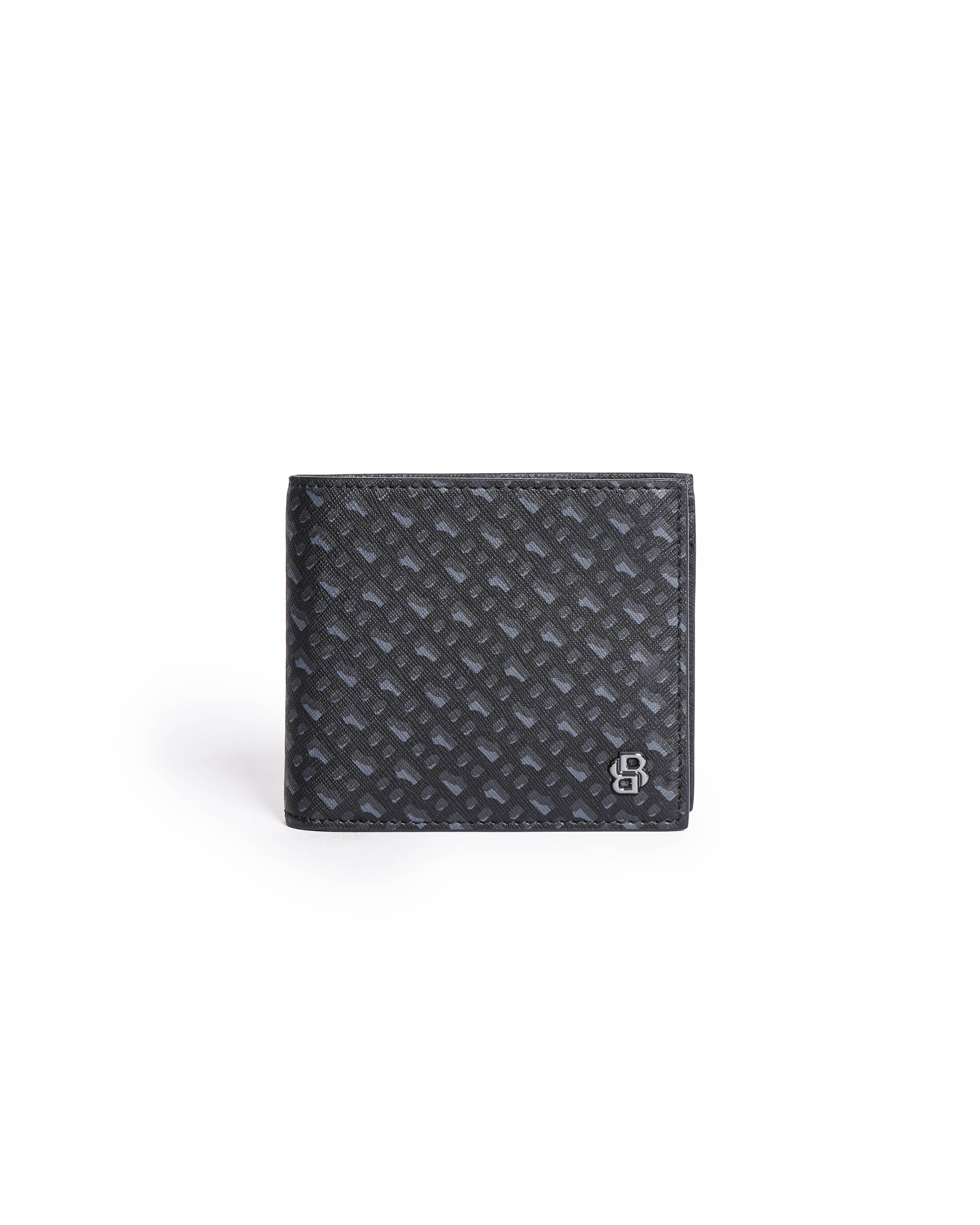Hugo Boss BOSS Monogrammed Bifold Wallet In Black