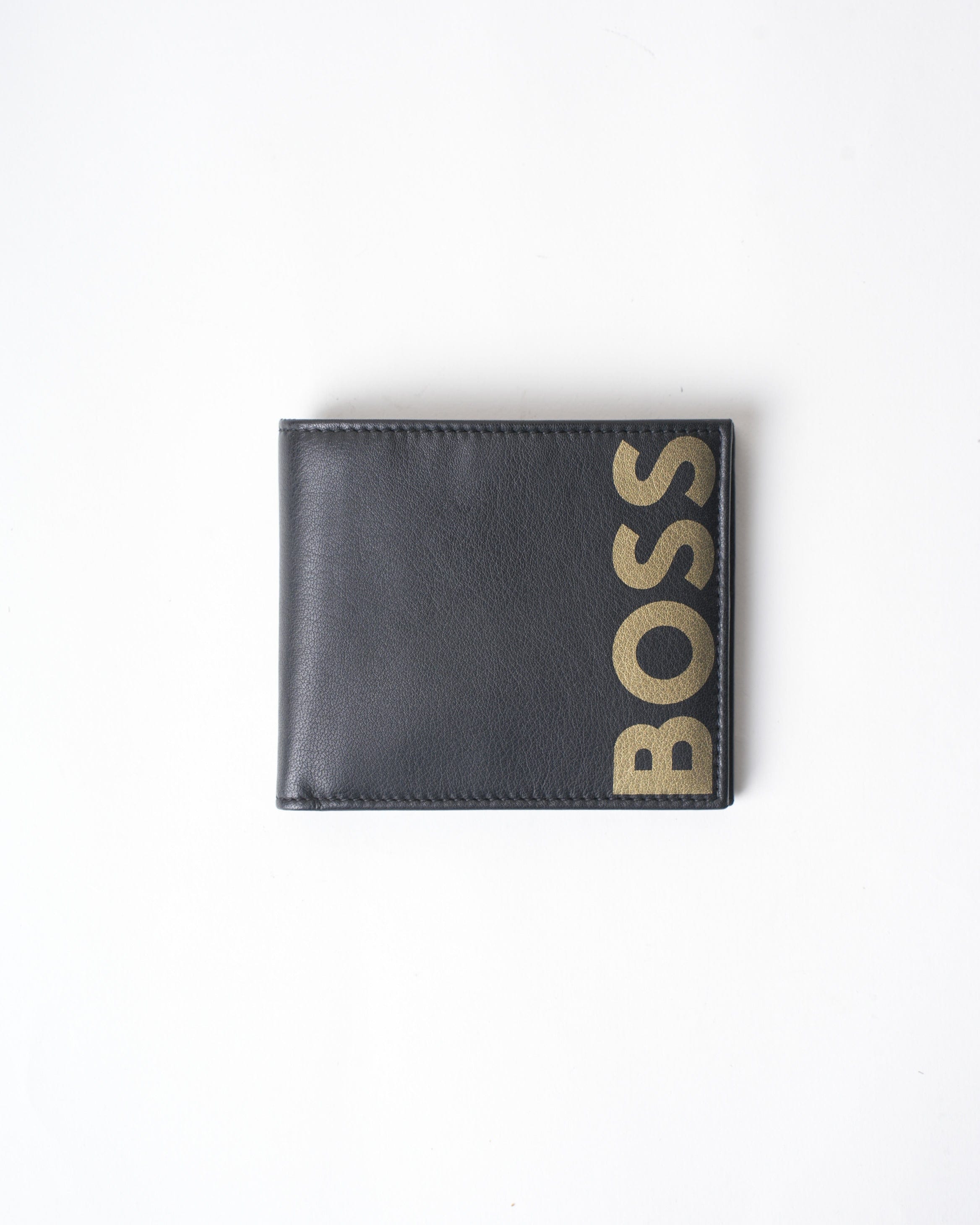 Hugo Boss New Boss Gold Text Wallet