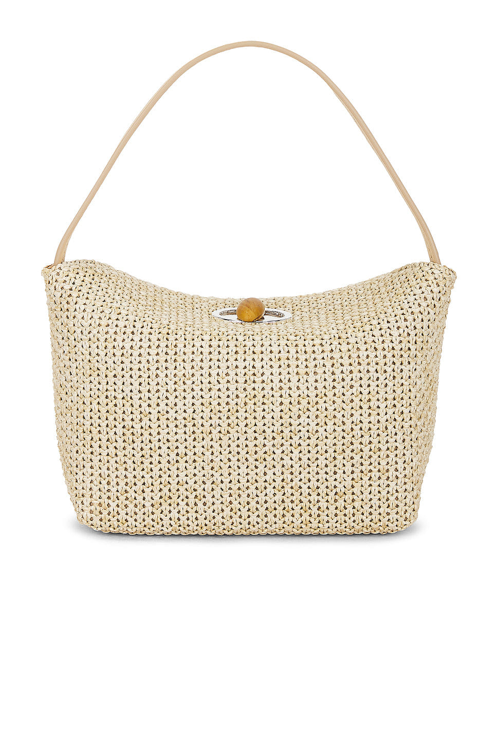 Christopher Esber Turnlock Raffia Mini Shoulder Bag