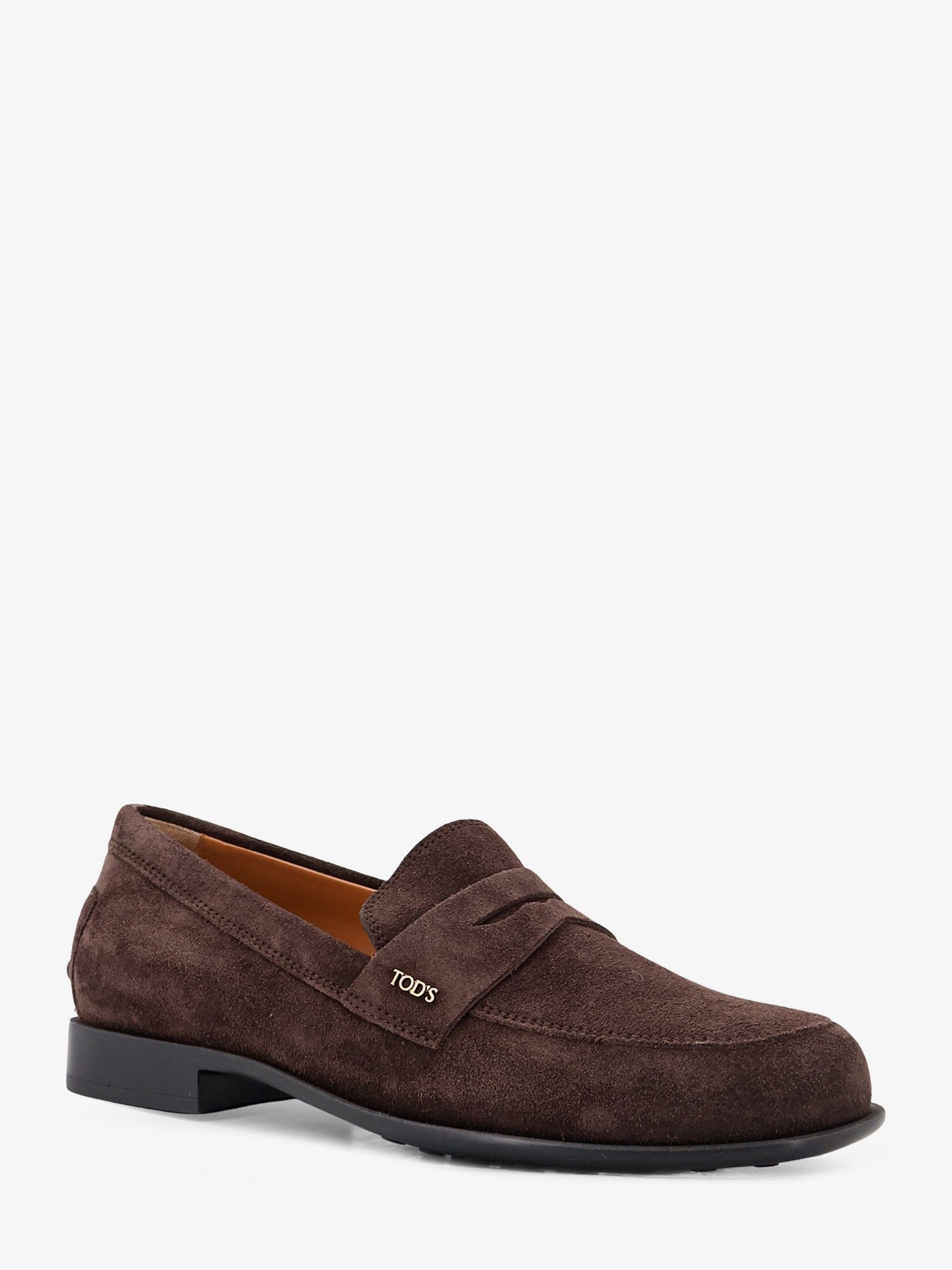 TOD'S Suede loafers with side logo