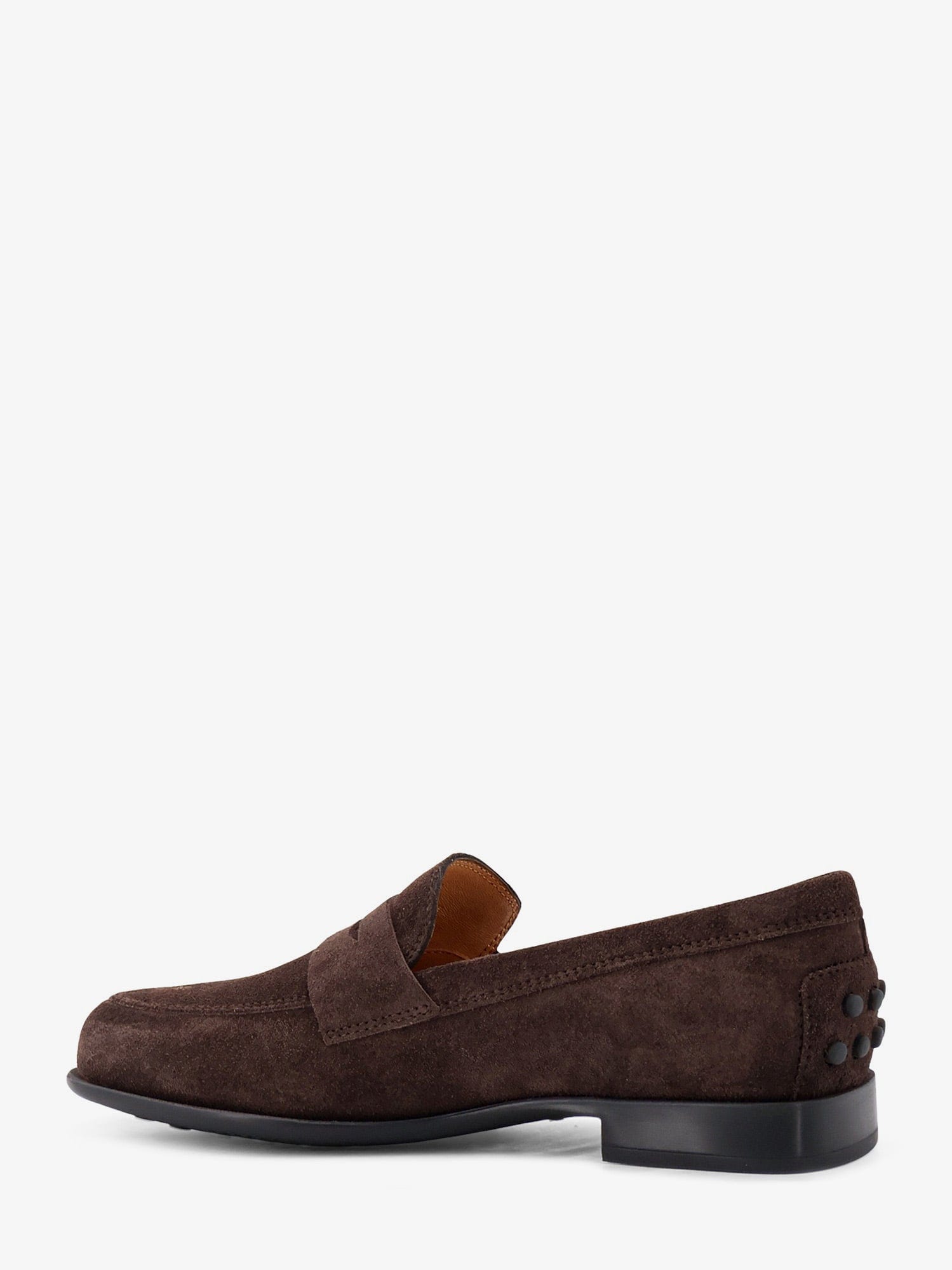 TOD'S Suede loafers with side logo
