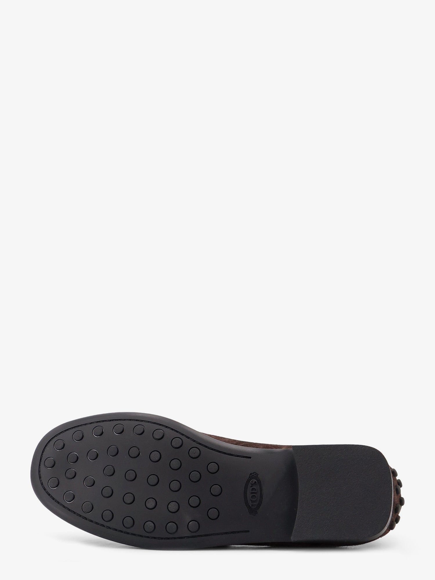 TOD'S Suede loafers with side logo