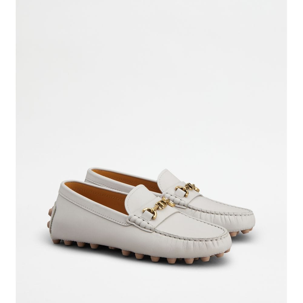 Tod's Tods Gommino Bubble In Leather Grey Womens