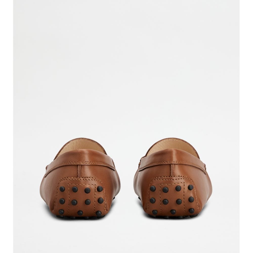 Tod's Tods Gommino Loafers In Leather Brown Womens