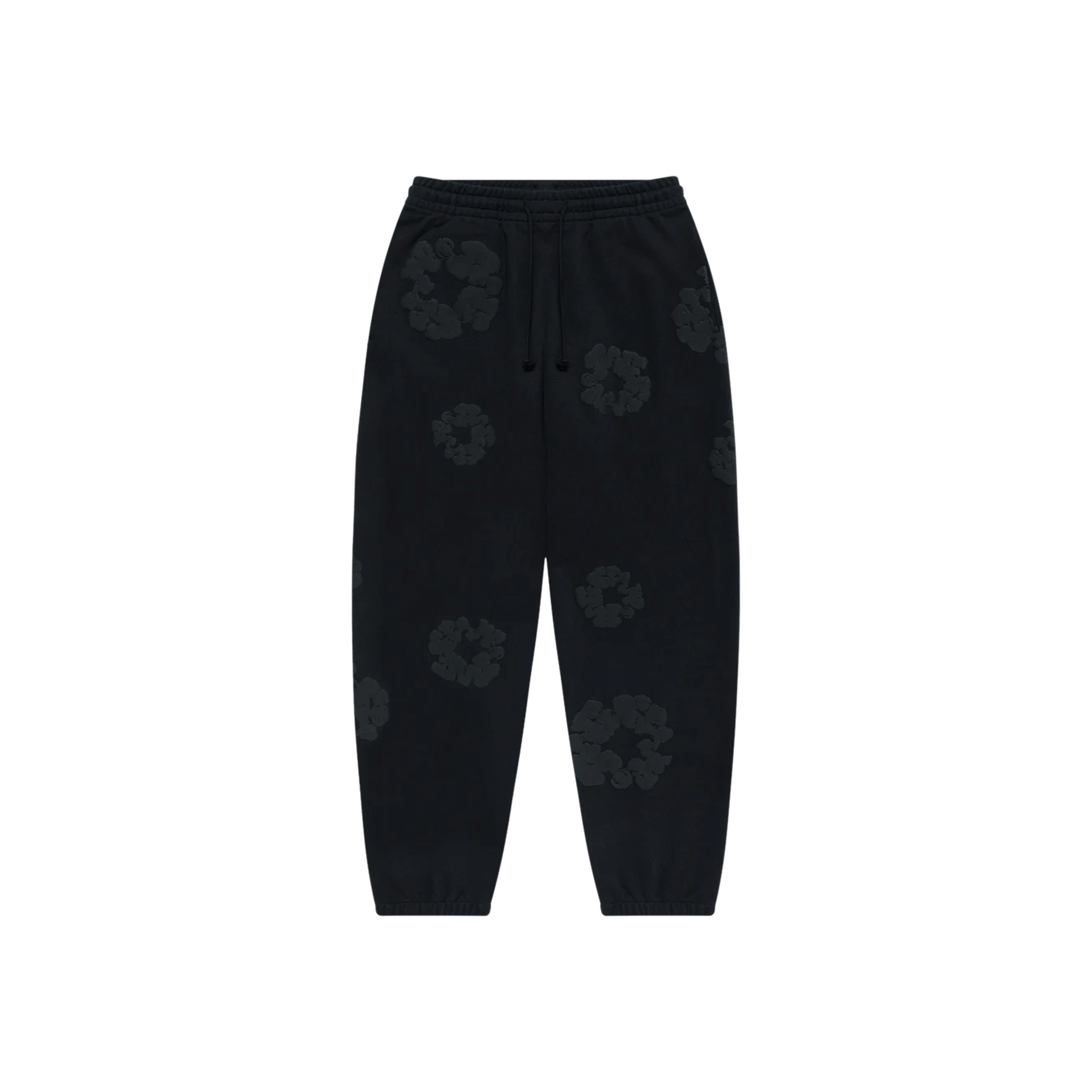 Denim Tears Cotton Wreath Sweatpants Black Monochrome (SS24)