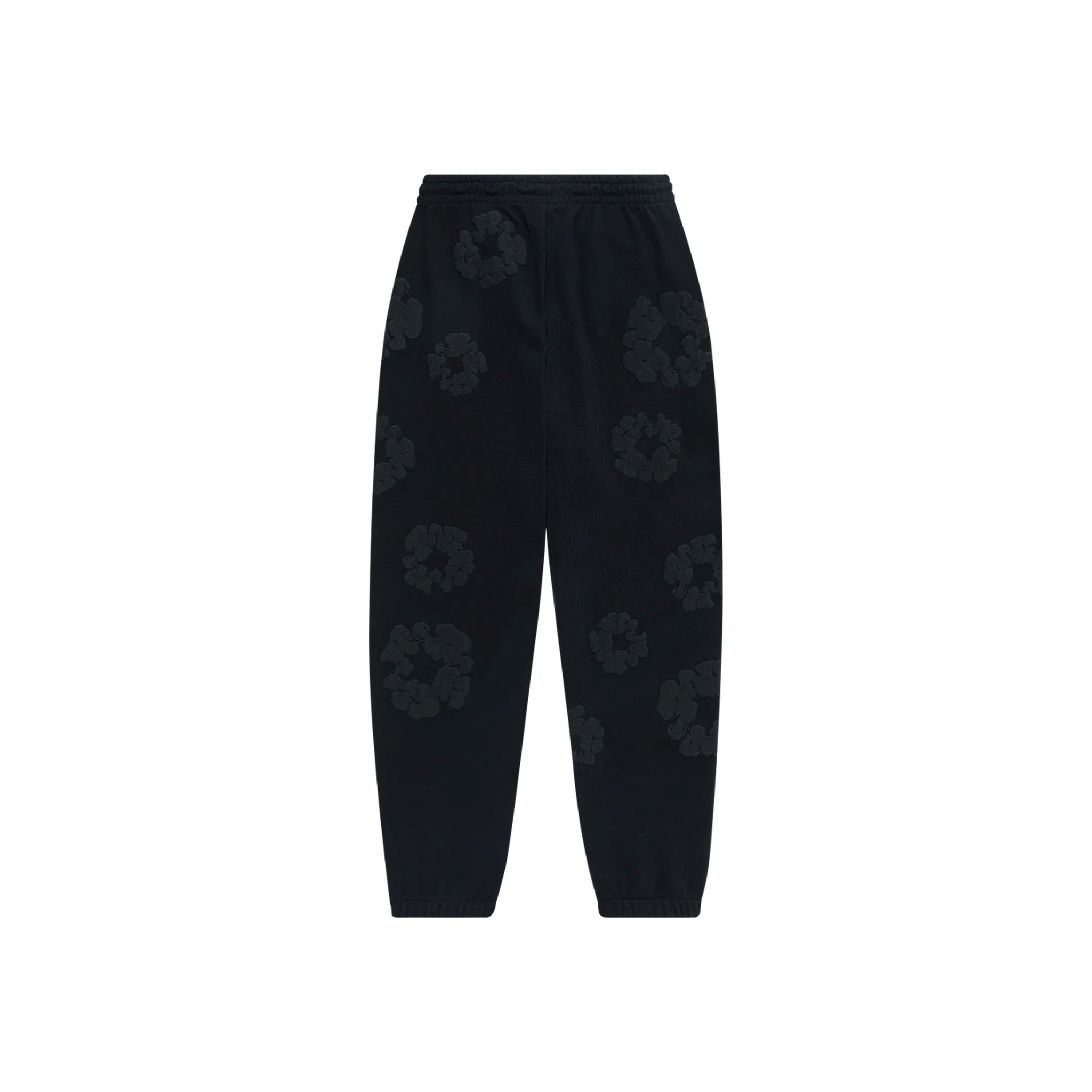 Denim Tears Cotton Wreath Sweatpants Black Monochrome (SS24)