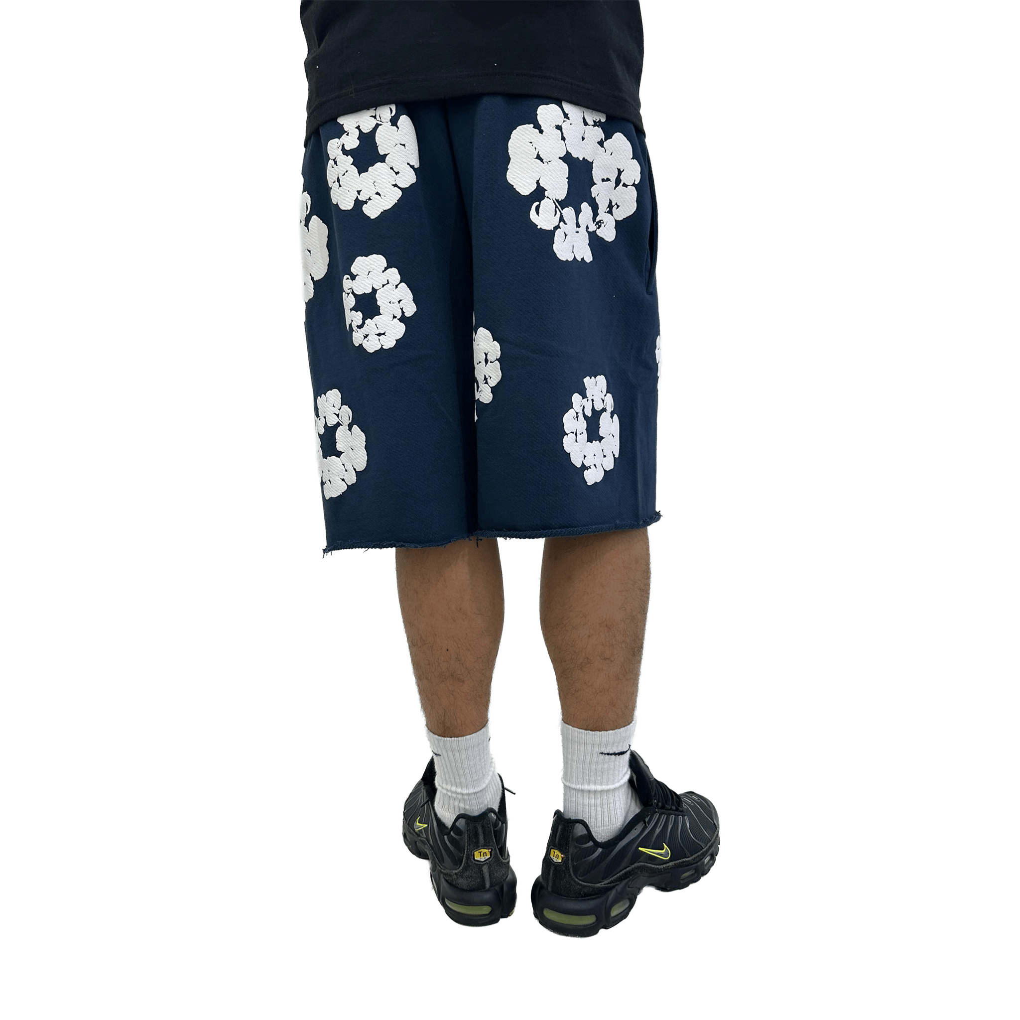 Denim Tears The Cotton Wreath Shorts Navy (FW23)