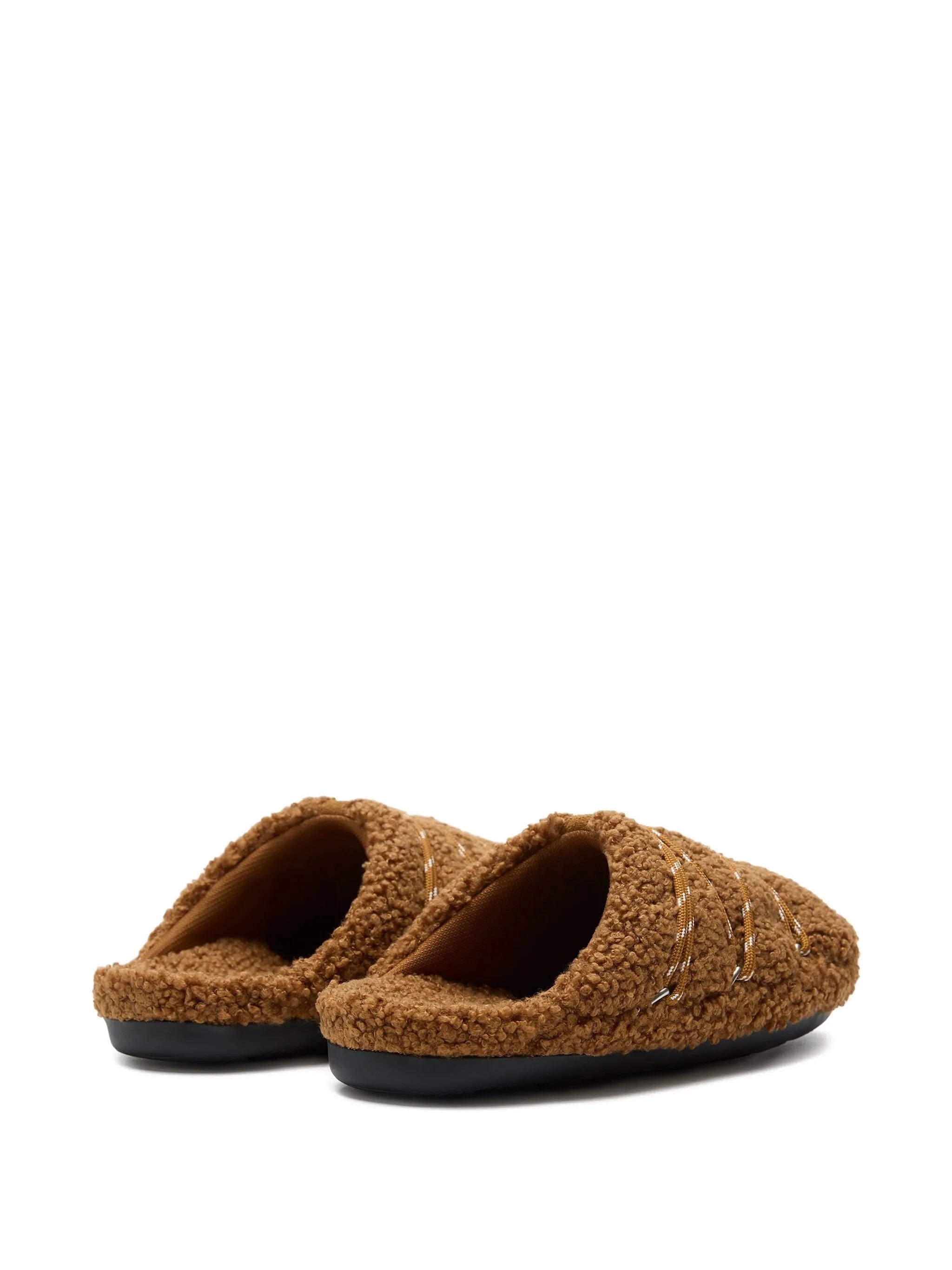 Moon Boot teddy - texture lace - up slides
