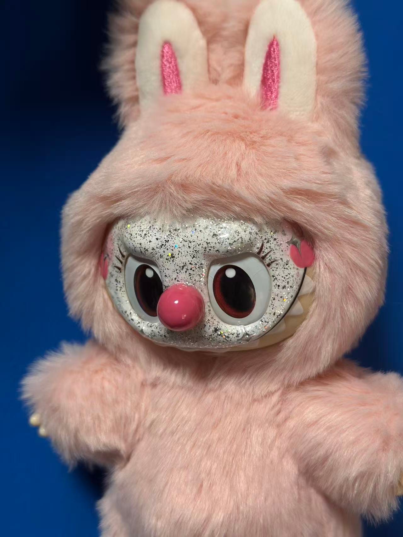 HANDMADE LABUBU Handmade Design | Pink Bunny Style | Original Custom Piece