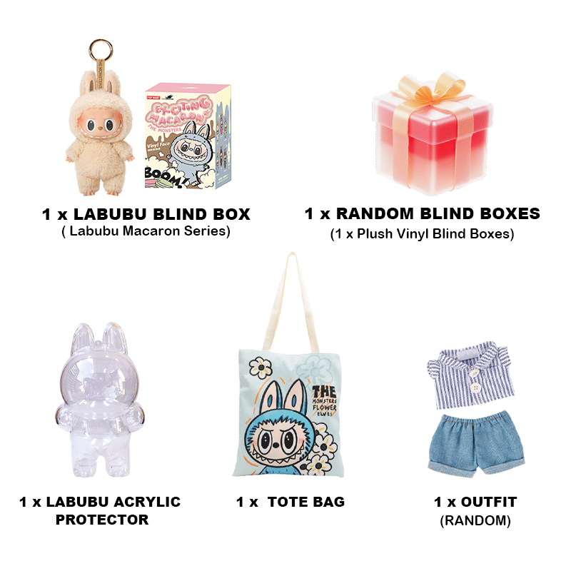 MY Funbox Labubu Exciting Macaron Series Lucky Bag