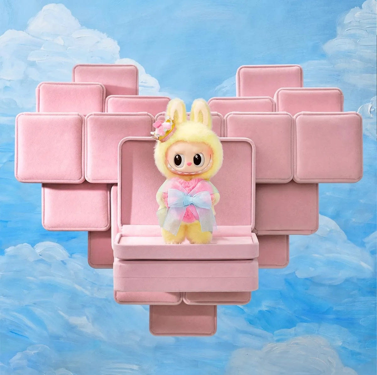 Chasethepop THE MONSTERS Labubu Let's Checkmate Series - Vinyl Plush Hanging Card