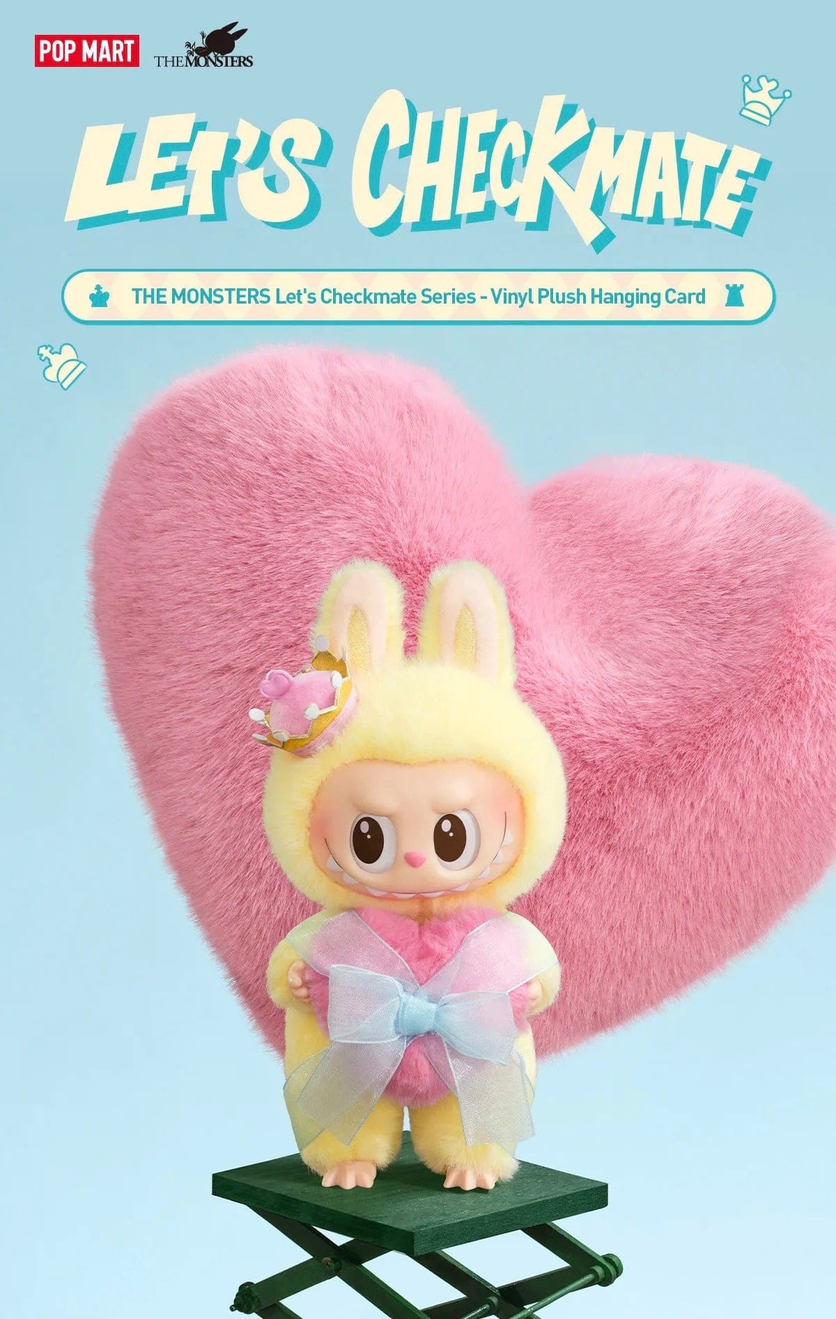 Chasethepop THE MONSTERS Labubu Let's Checkmate Series - Vinyl Plush Hanging Card