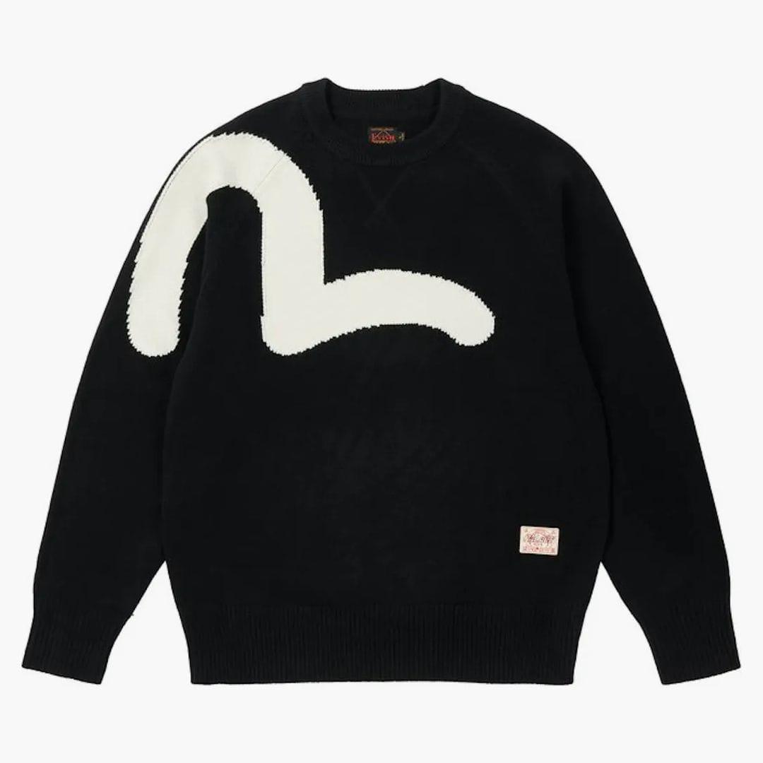 Palace x Evisu Seagull Knit Black