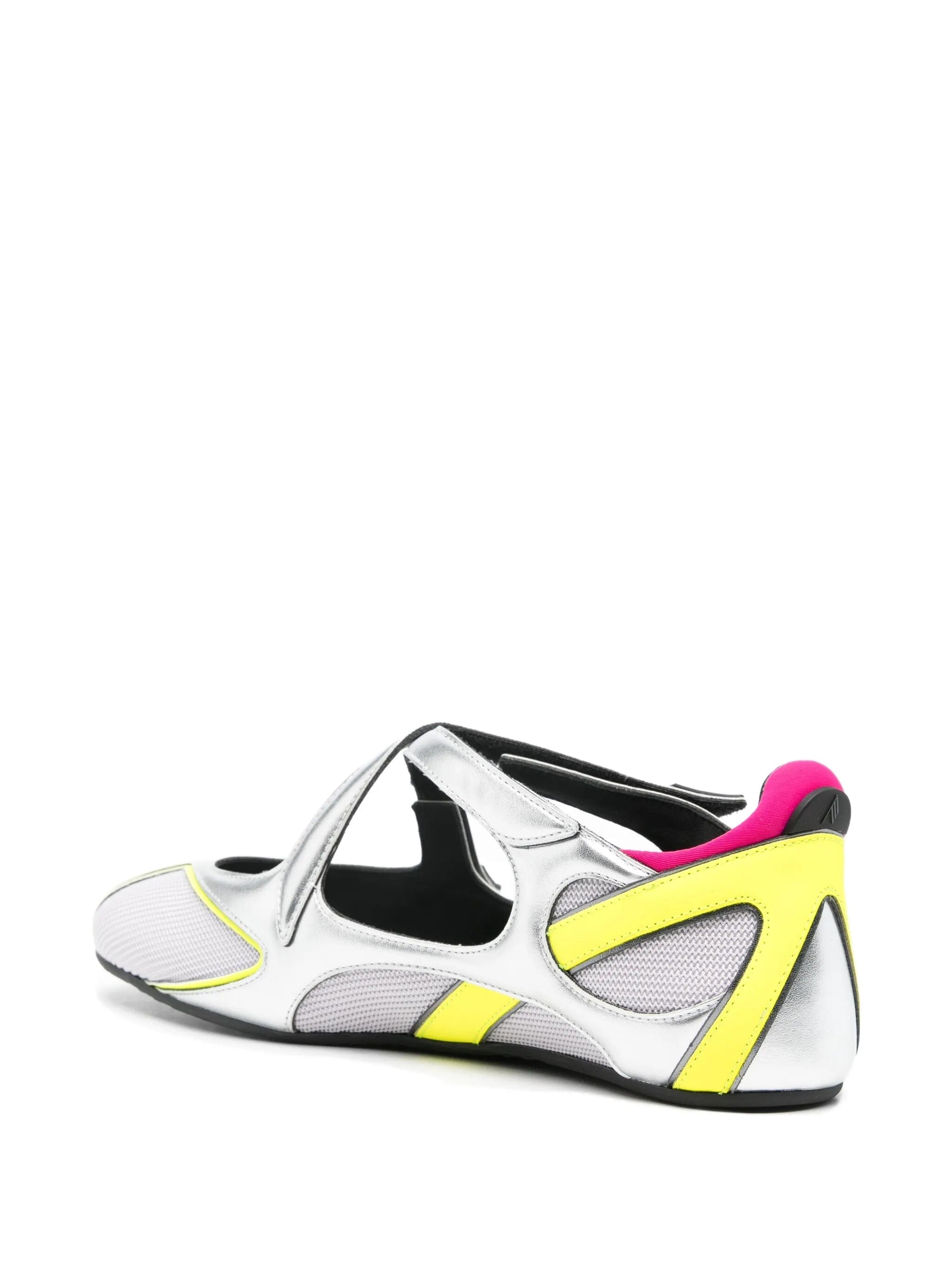 The Attico Floor 01 holographic ballet flats