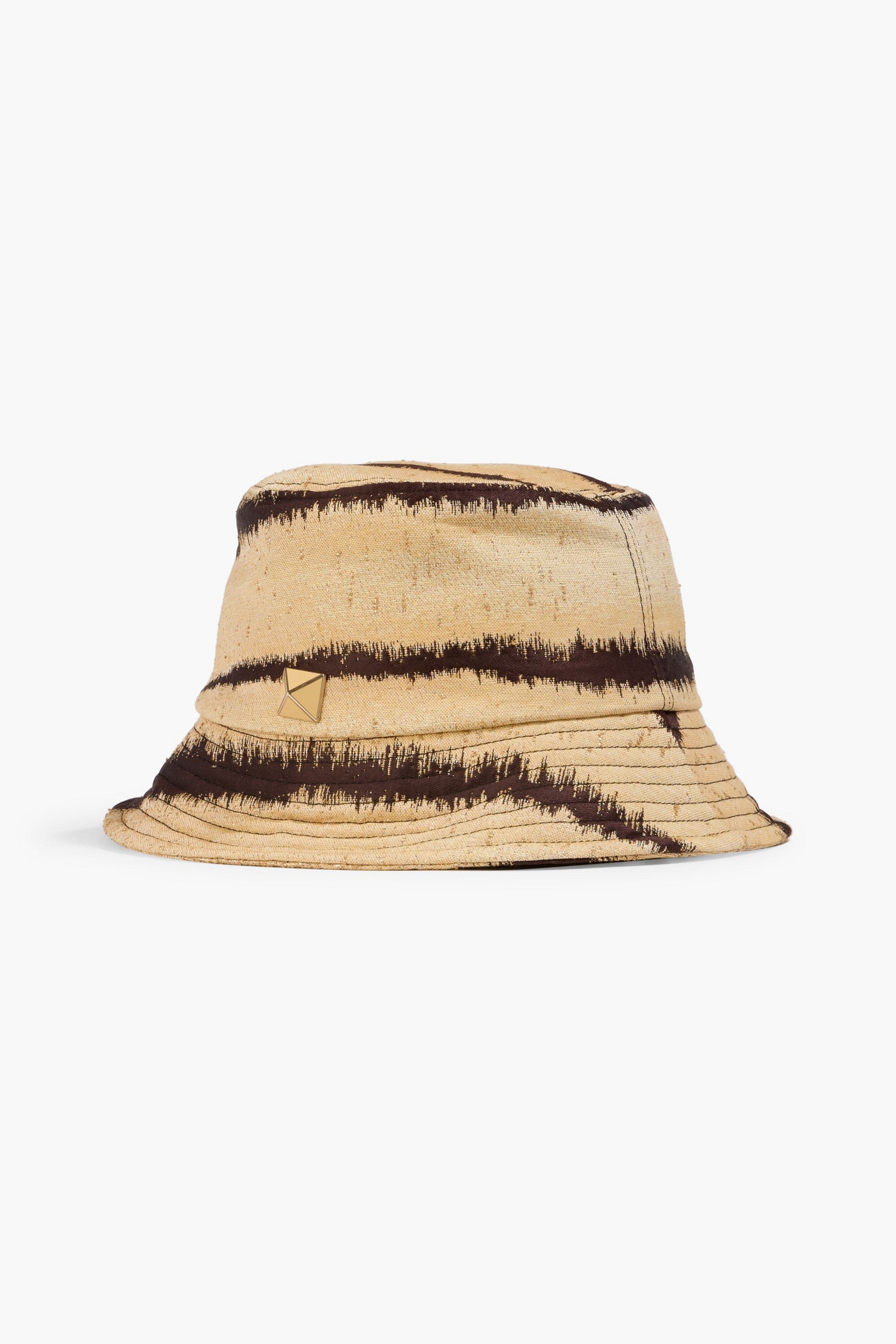 Valentino Garavani Rockstud Metallic Jacquard Bucket Hat