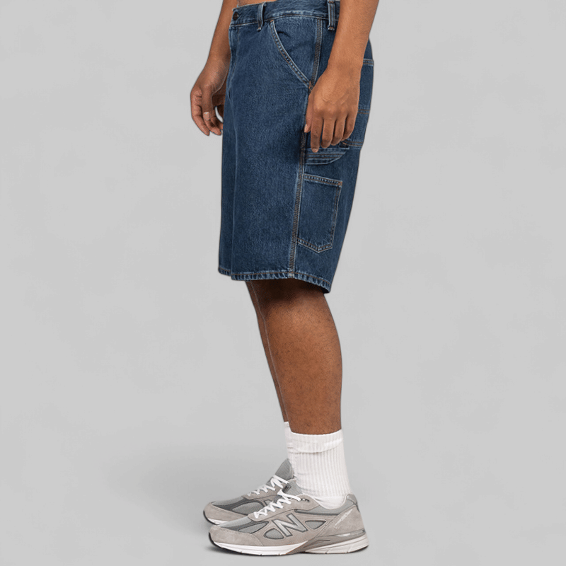 Carhartt WIP Single Knee Short - Blue (Stone Washed)
