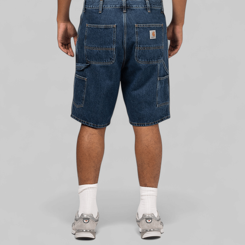 Carhartt WIP Single Knee Short - Blue (Stone Washed)
