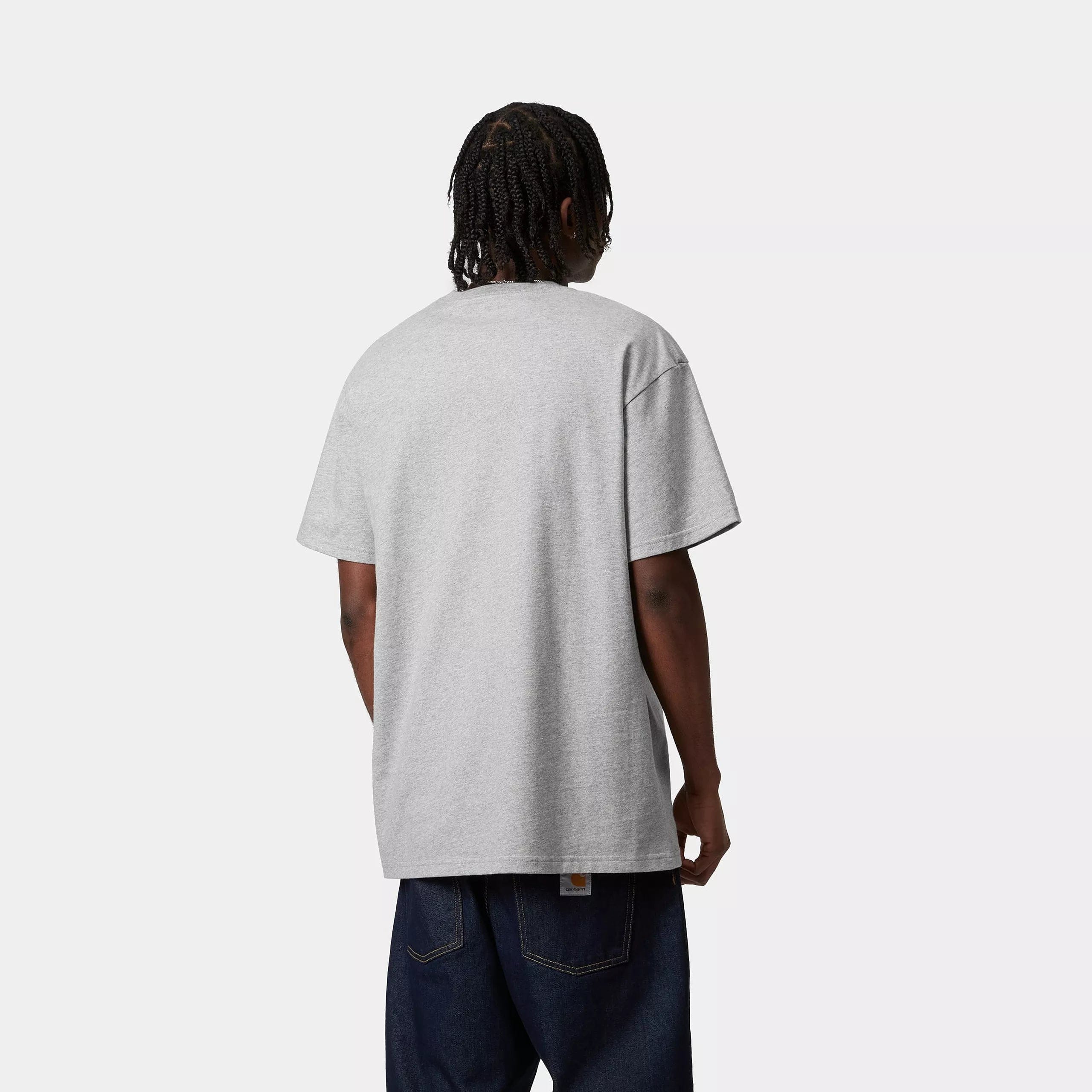 Carhartt WIP Chase T - Shirt - Grey Heather