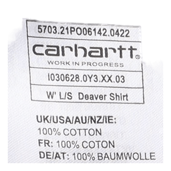 Carhartt WIP W' L/s Deaver Shirt Deaver Check, Misty Thistle