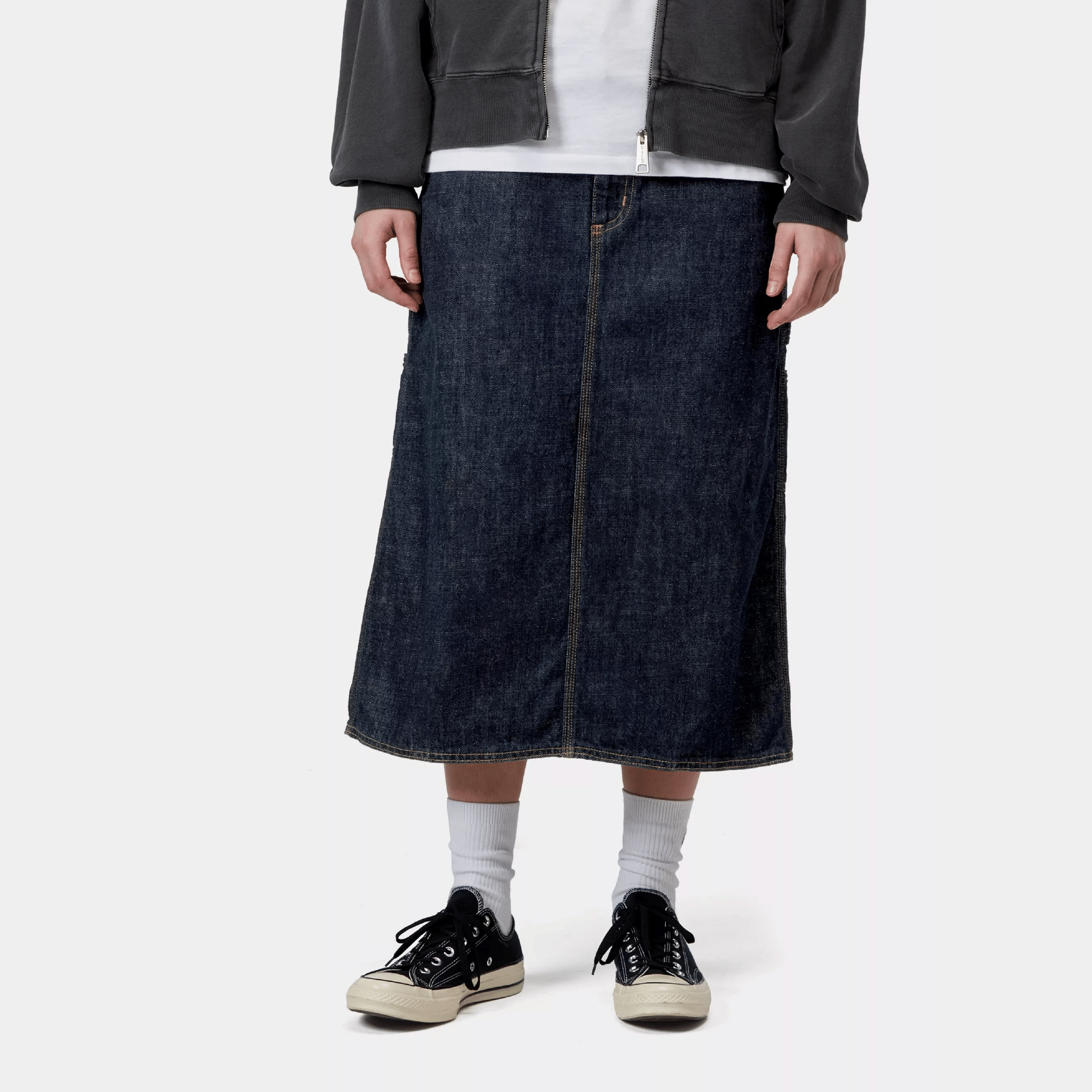 Carhartt WIP W' SINGLE KNEE SKIRT (BLUE RINSED)